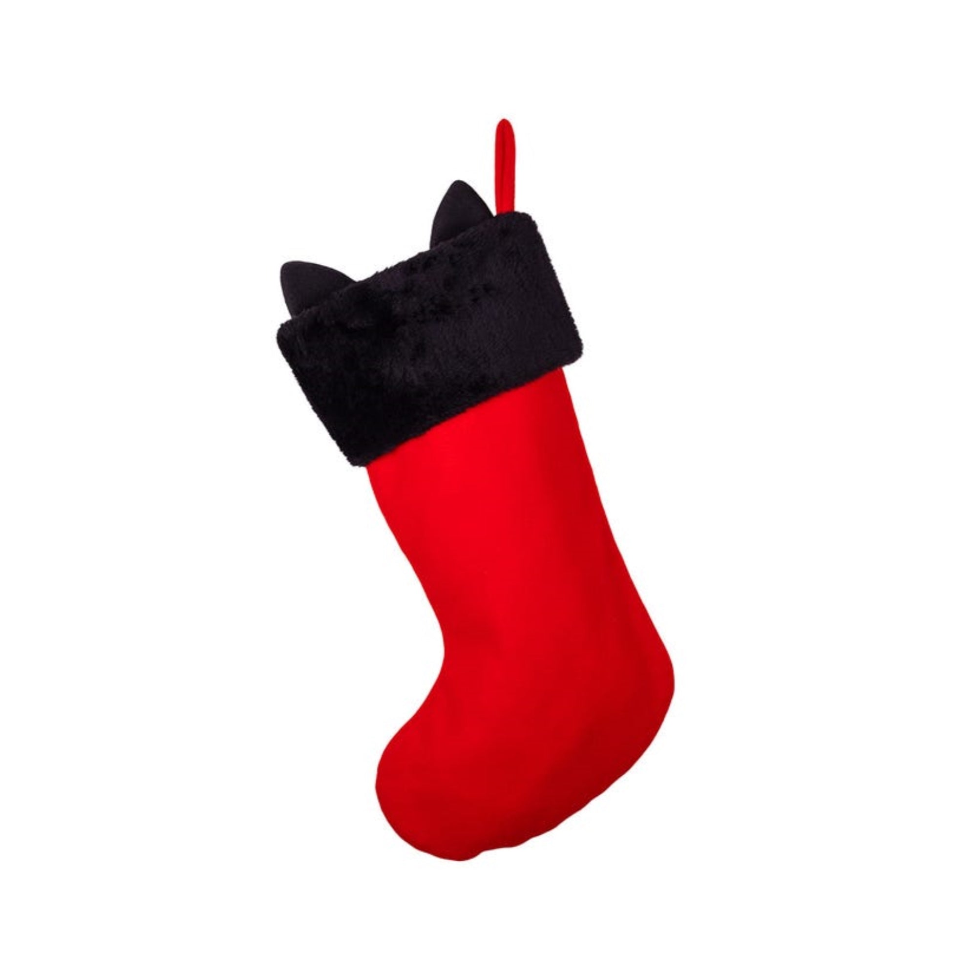 Kurt Adler Hanging Polyester Emily the Strange Plush Christmas Stocking, 19"