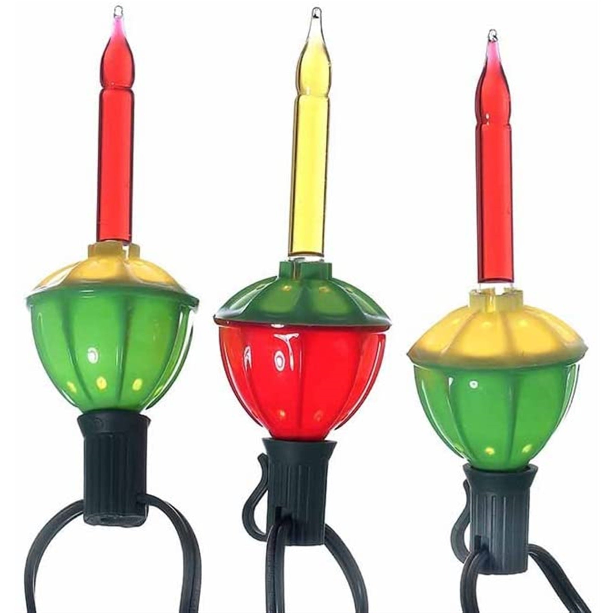 Kurt Adler Indoor/Outdoor Novelty String 7-Light Set, Bubble Lights Multicolor, 15'