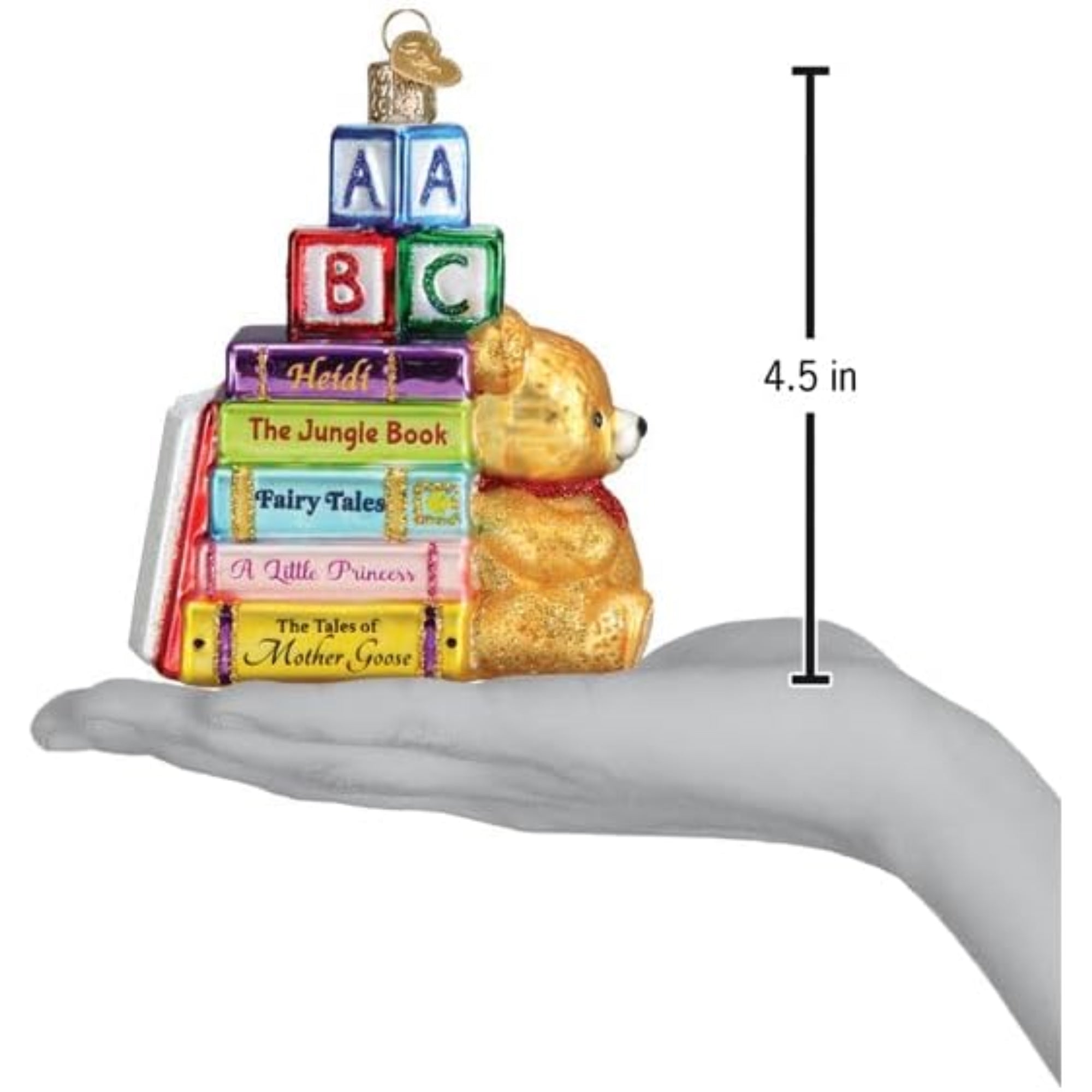 Old World Christmas Blown Glass Ornament for Christmas Tree, Favorite Children'S Books (with OWC Gift Box)