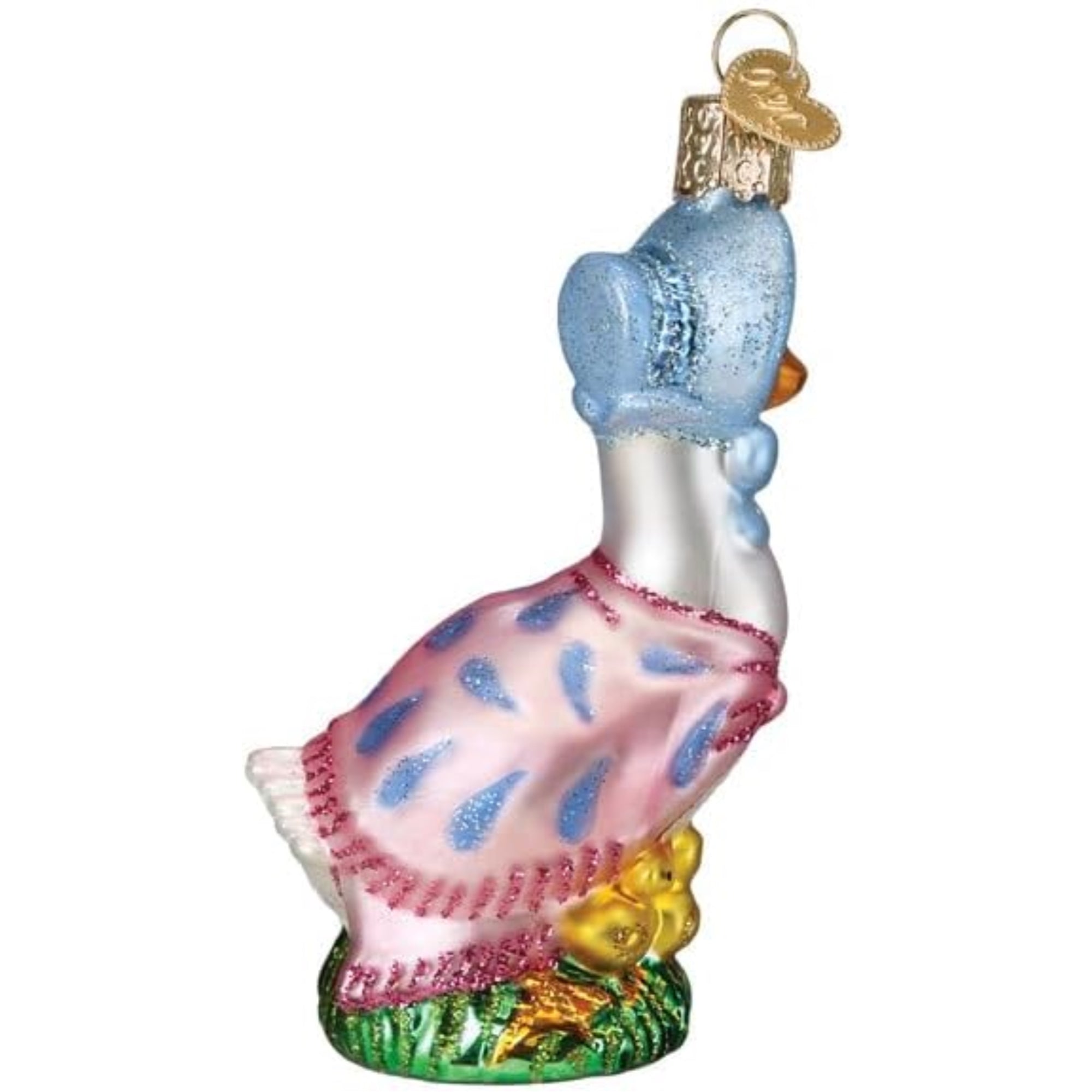 Old World Christmas Blown Glass Ornament for Christmas Tree, Jemima Puddle-Duck (with OWC Gift Box)