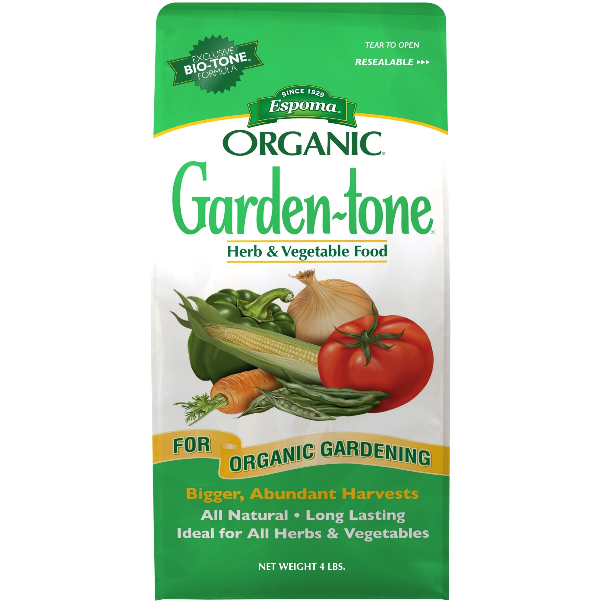 Espoma Organic Garden-tone 3-4-4 Herb & Vegetable Food for Organic Gardening, Bigger, More Abundant Harvests
