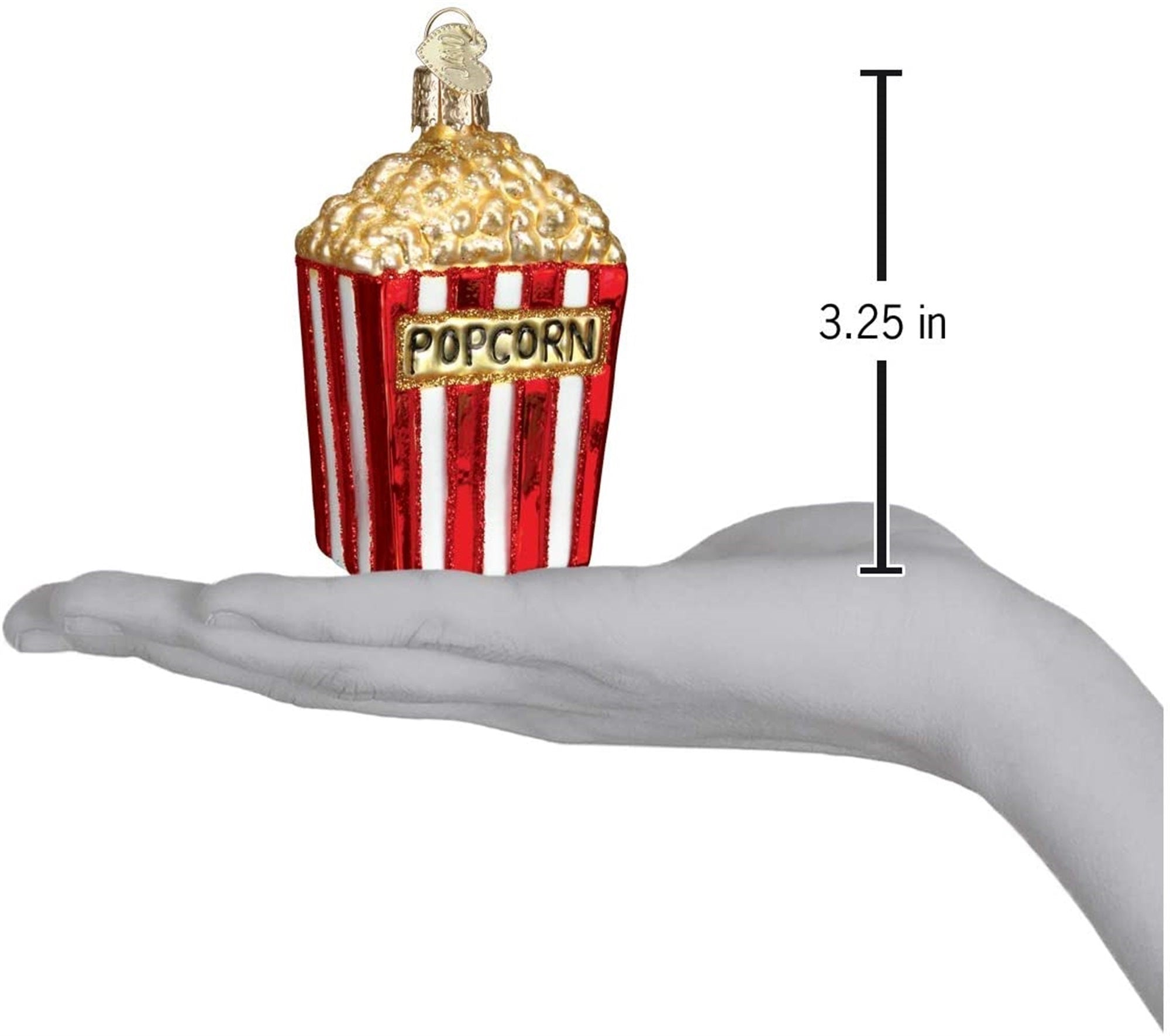 Old World Christmas Blown Glass Ornament for Christmas Tree, Popcorn