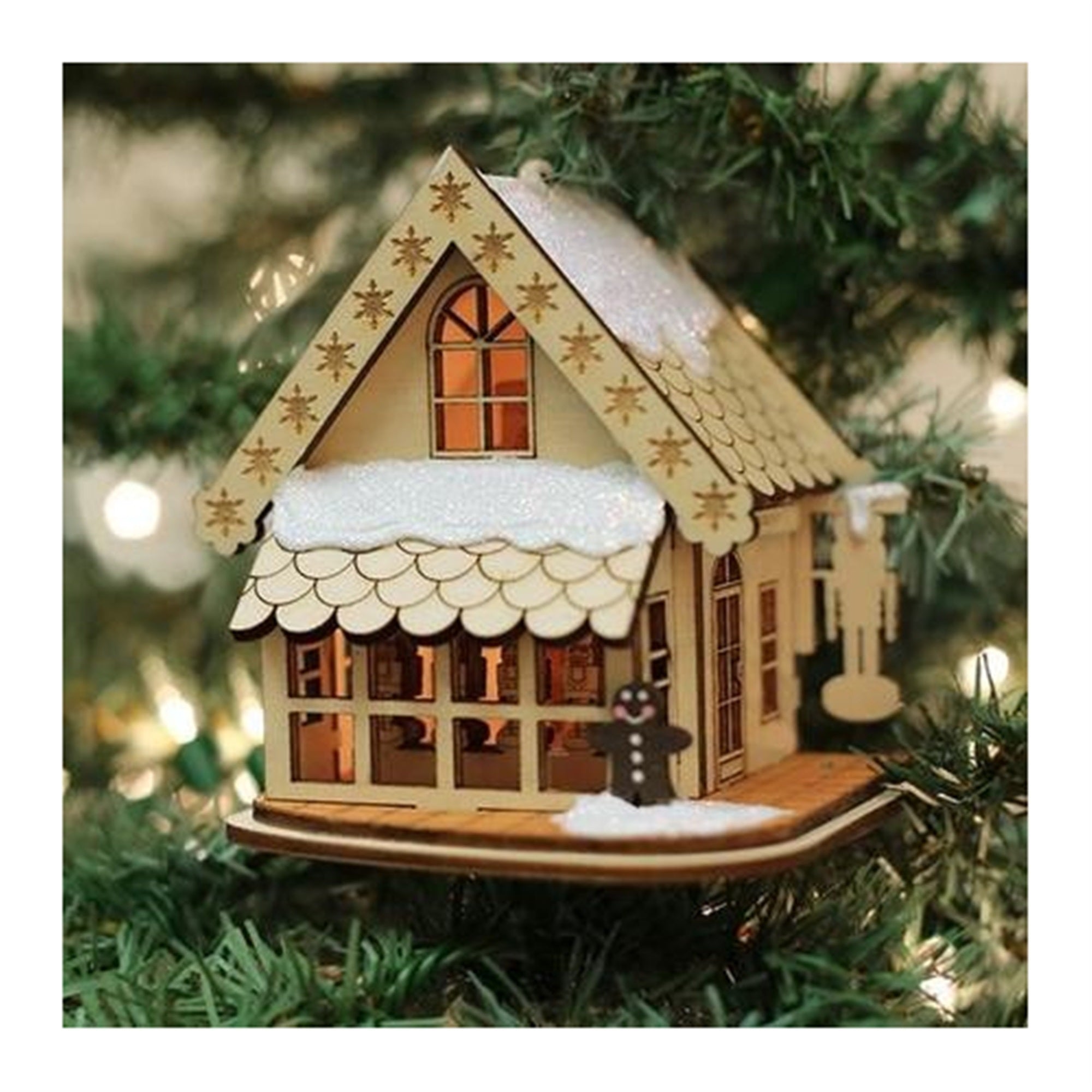 Old World Christmas Ginger Cottage Wooden Ornament for Christmas Tree, Drosselmeyer's Nutcrackers