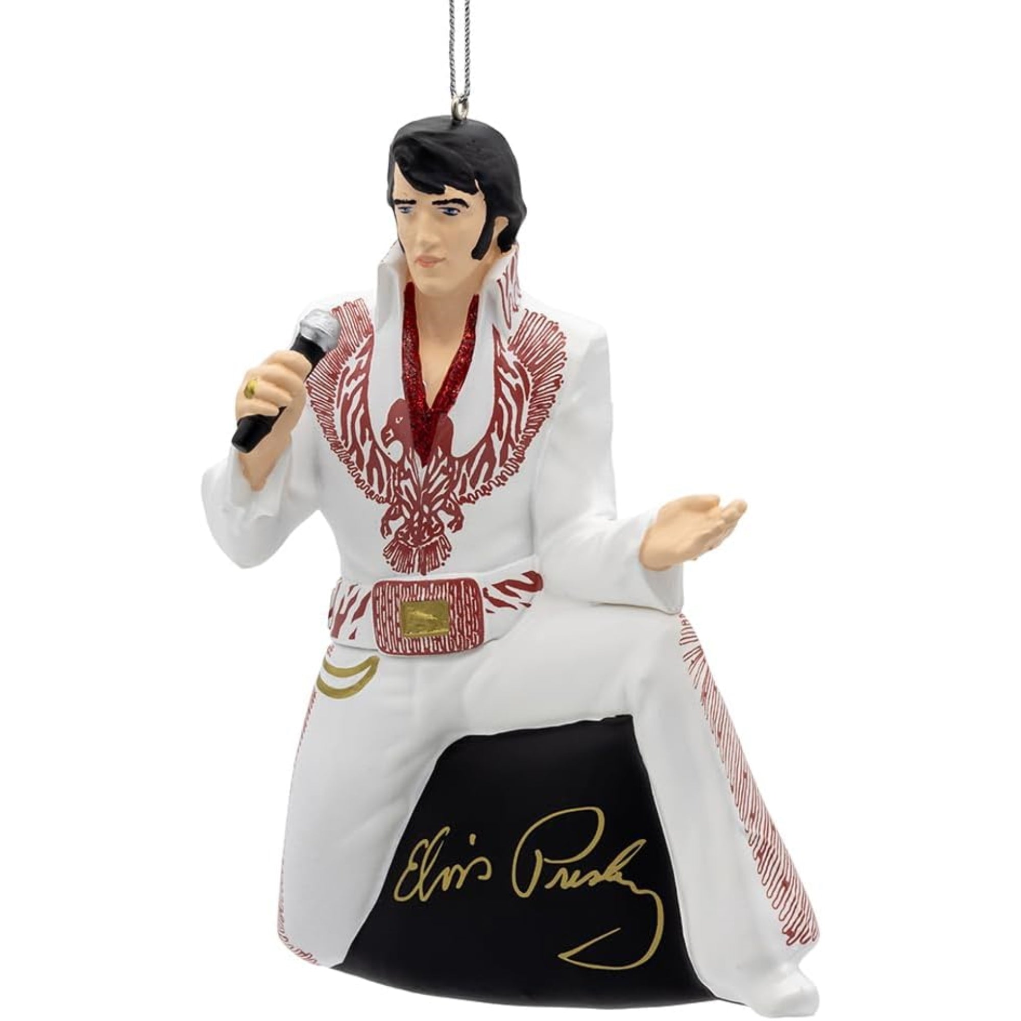 Kurt Adler Officially Licensed Glass Elvis Ornament