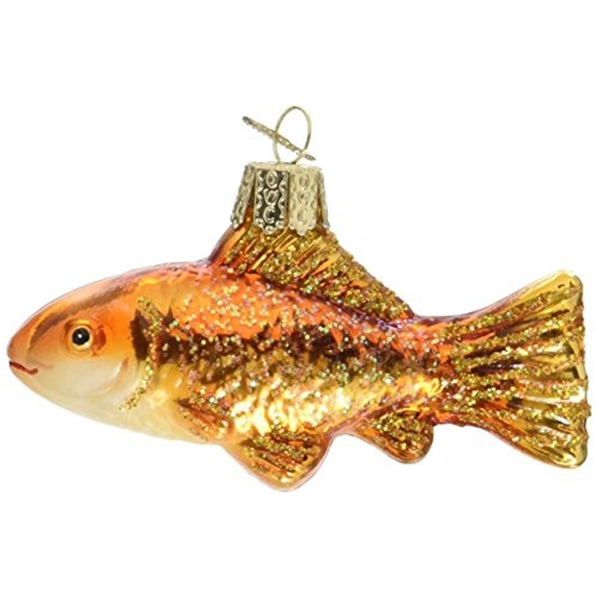 Old World Christmas Blown Glass Ornament for Christmas Tree, Goldfish