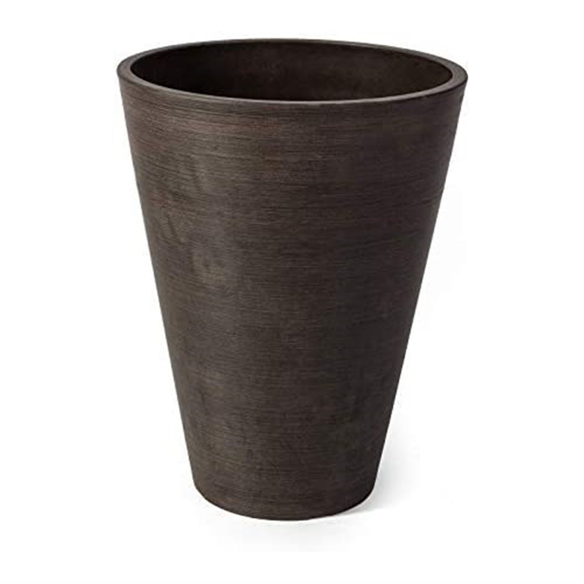 Algreen Valencia Tall Resin Round Tapered Planter with Drainage Plug