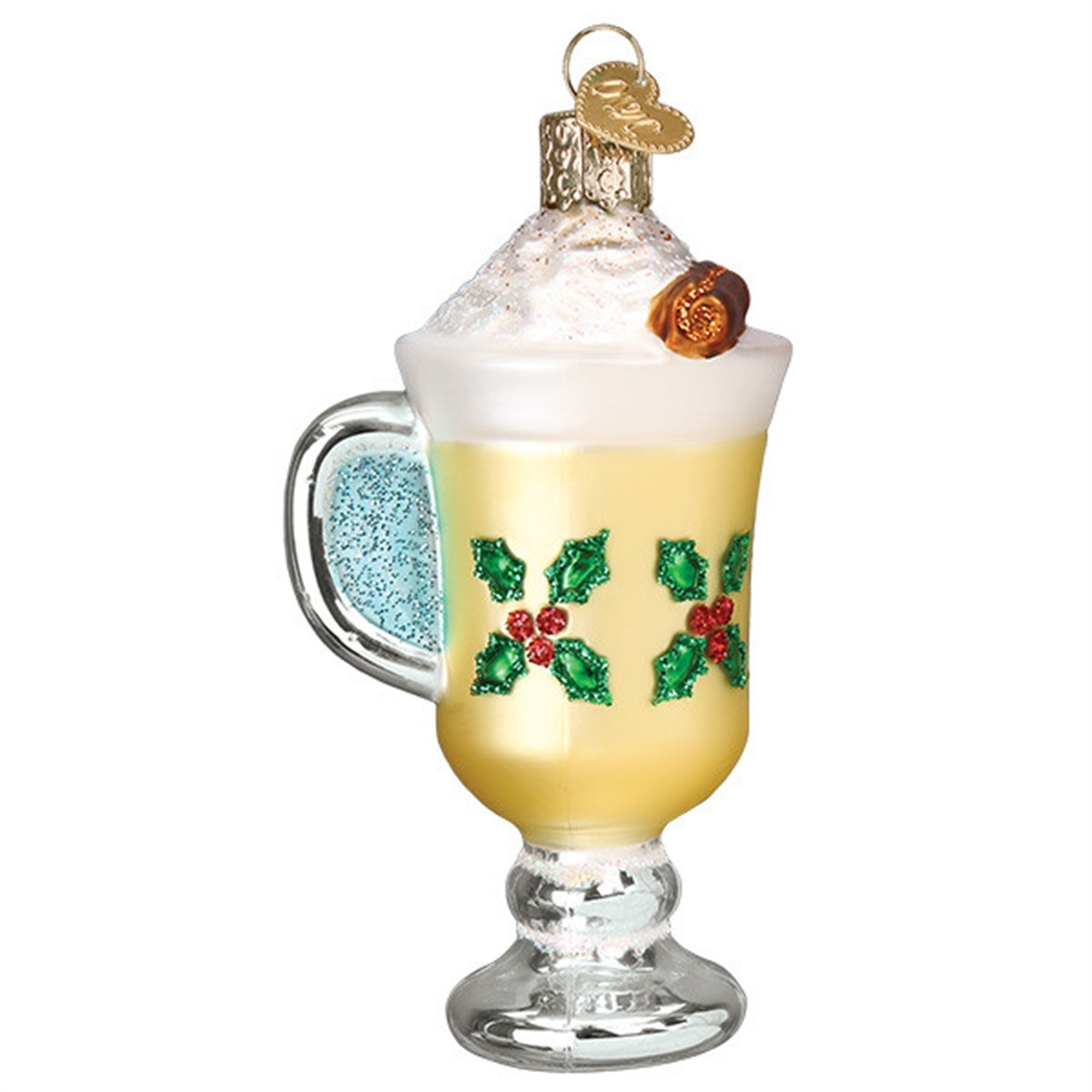 Old World Christmas Blown Glass Ornament for Christmas Tree, Eggnog