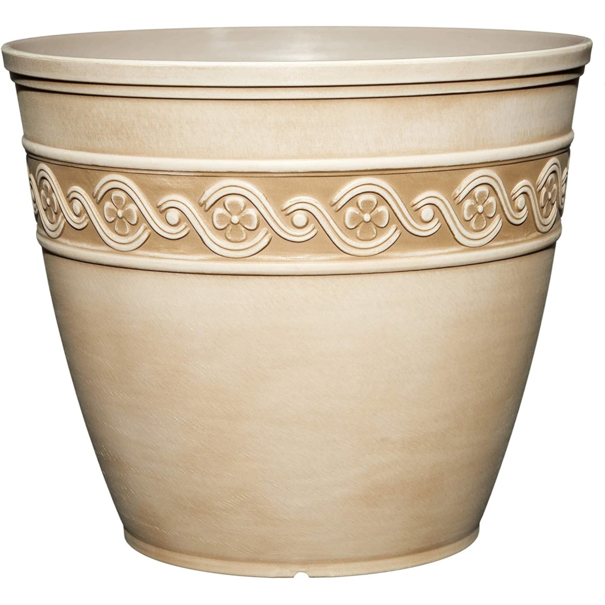Classic Home and Garden Corinthian Resin Flower Pot Planter