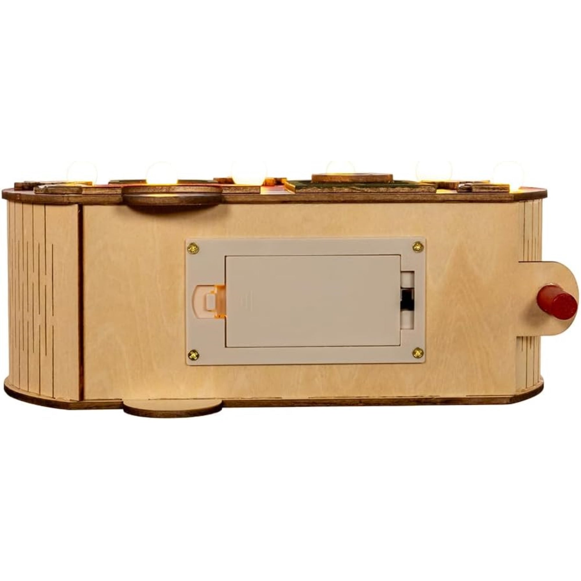 Kurt Adler Battery Operated Wooden Pre-Lit Table Decoration, Camper Van, 6.69"