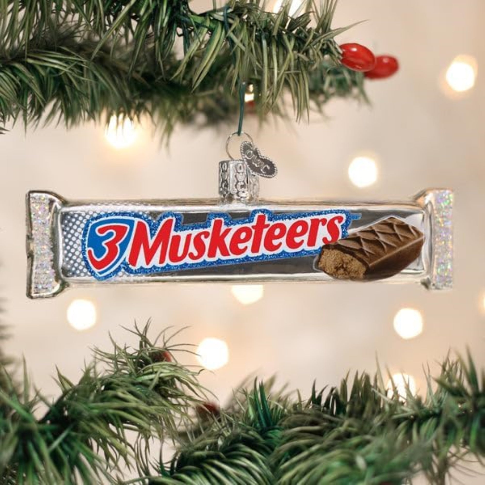 Old World Christmas Blown Glass Ornament for Christmas Tree, 3 Musketeers (with OWC Gift Box)