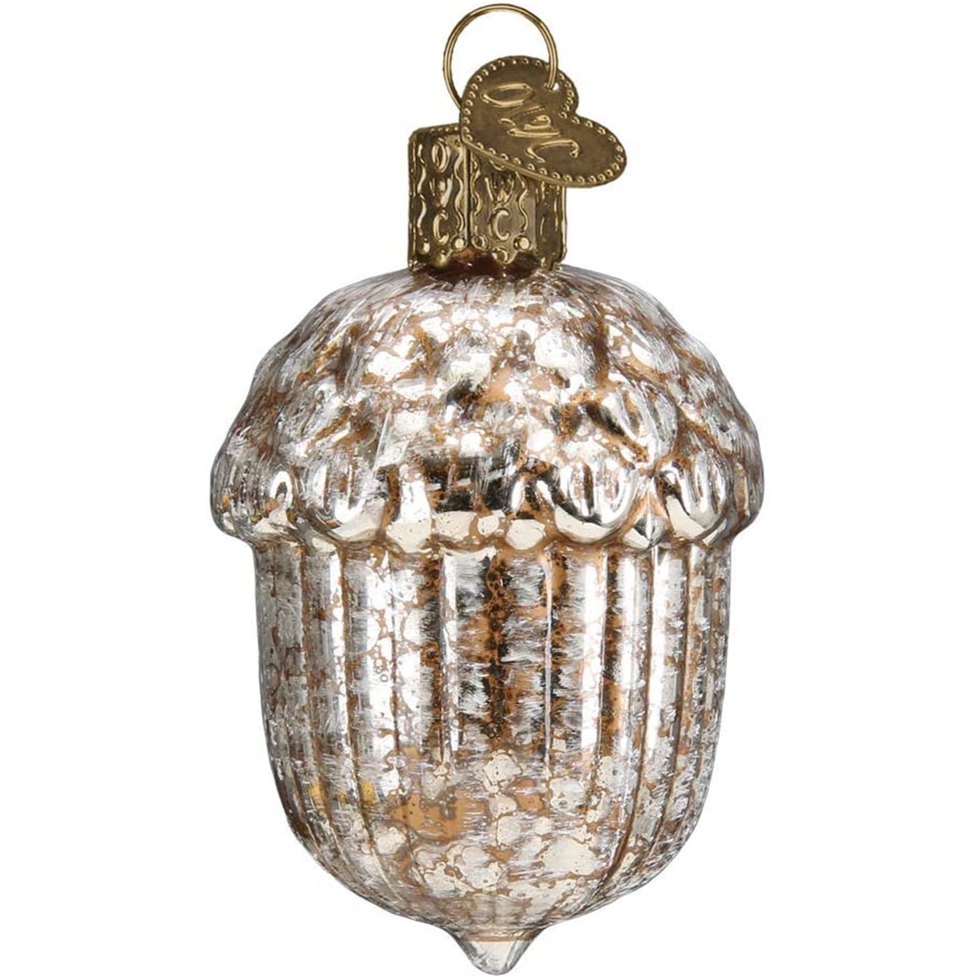 Old World Christmas Blown Glass Ornament for Christmas Tree, Vintage Acorn
