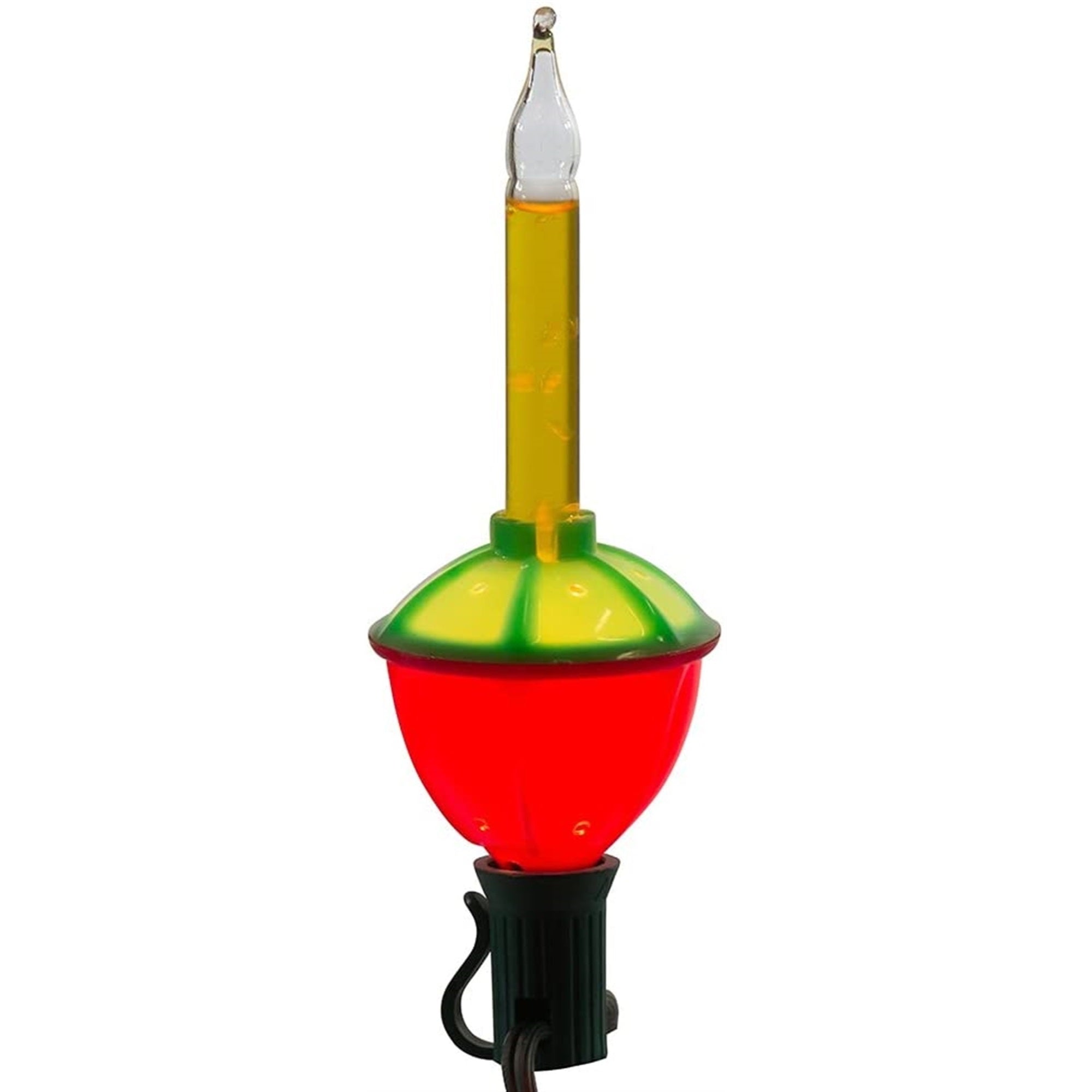 Kurt Adler Indoor/Outdoor Novelty String 7-Light Set, Bubble Lights Multicolor, 15'