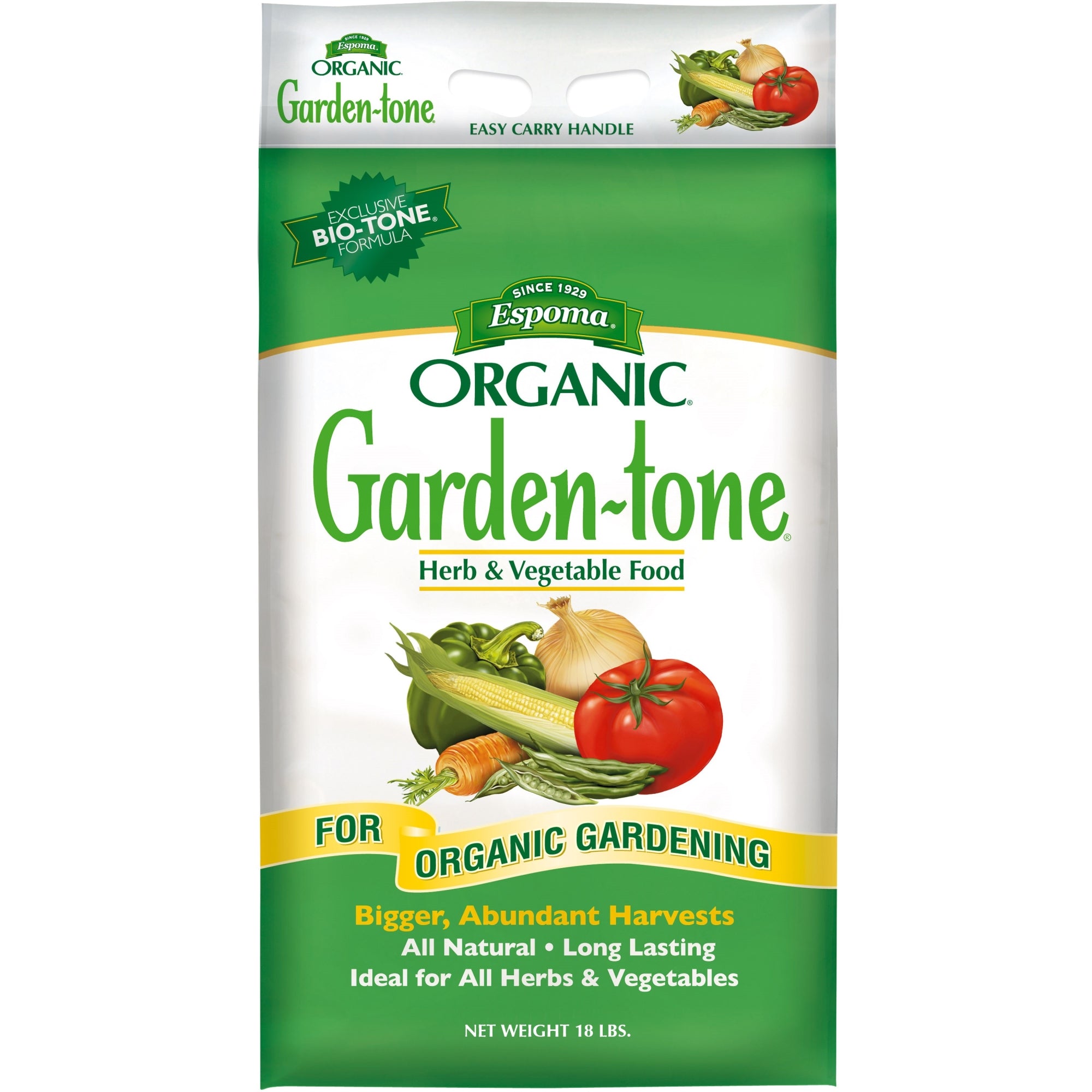 Espoma Organic Garden-tone 3-4-4 Herb & Vegetable Food for Organic Gardening, Bigger, More Abundant Harvests