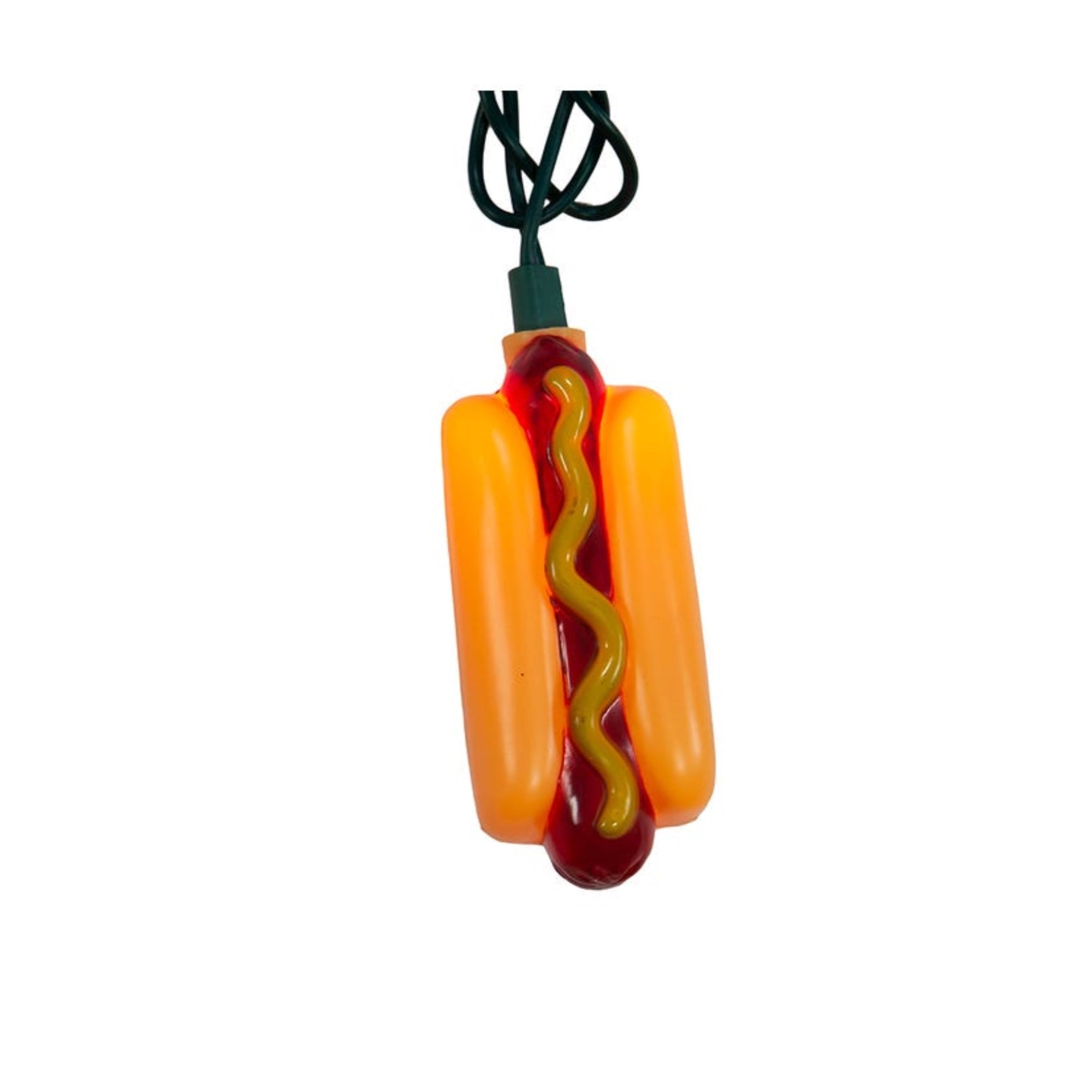 Kurt Adler Indoor/Outdoor Novelty Light Set, 10 UL Listed Incandescent Lights, Hot Dogs, 12ft