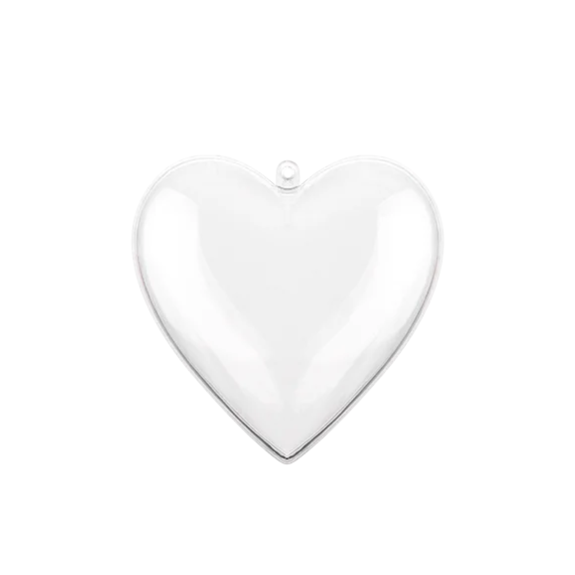 Tree Nest Bauble Plastic Heart Hanging Christmas Tree Ornament, Clear