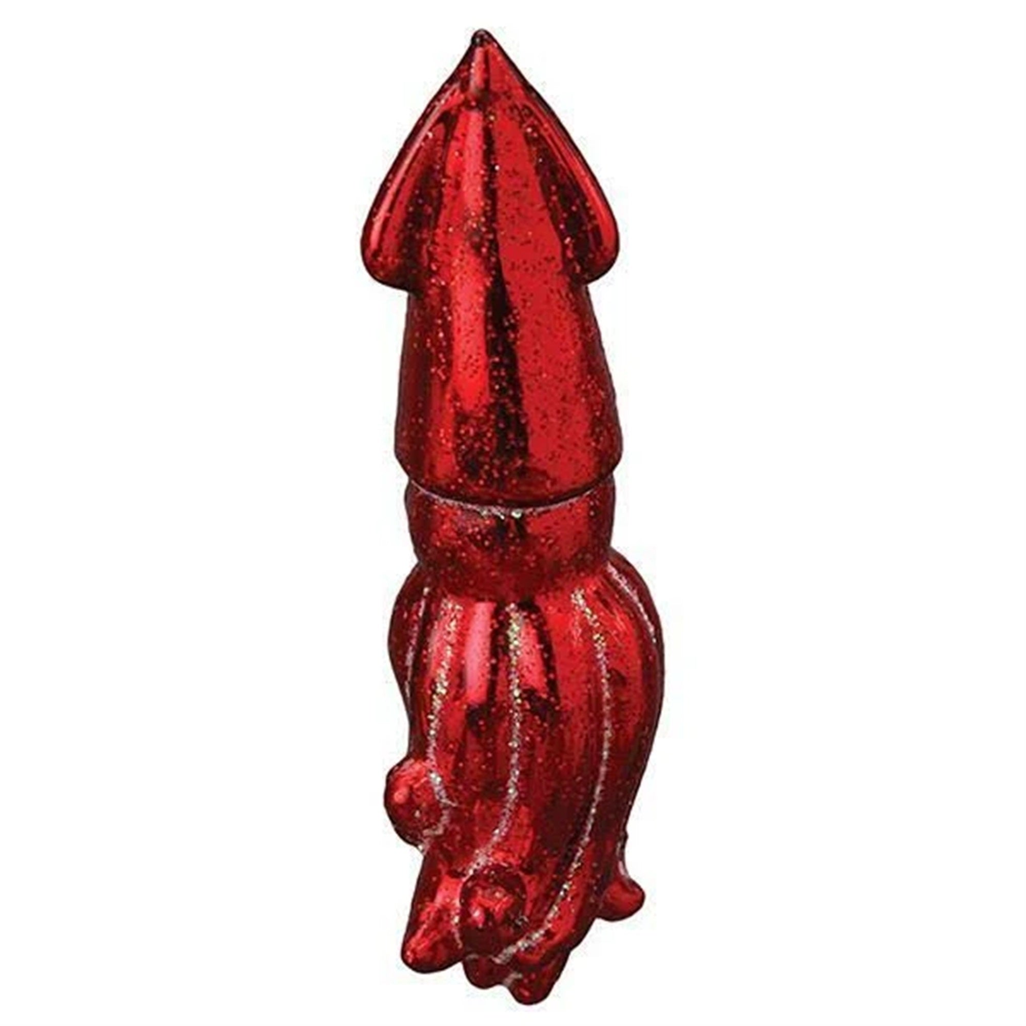 Old World Christmas Blown Glass Ornament for Christmas Tree, Red Squid