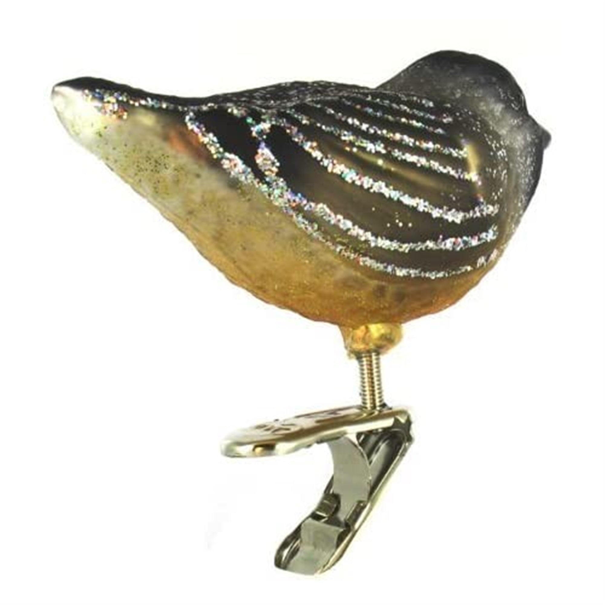 Old World Christmas 18068 Glass Blown Cherry Chickadee Ornament