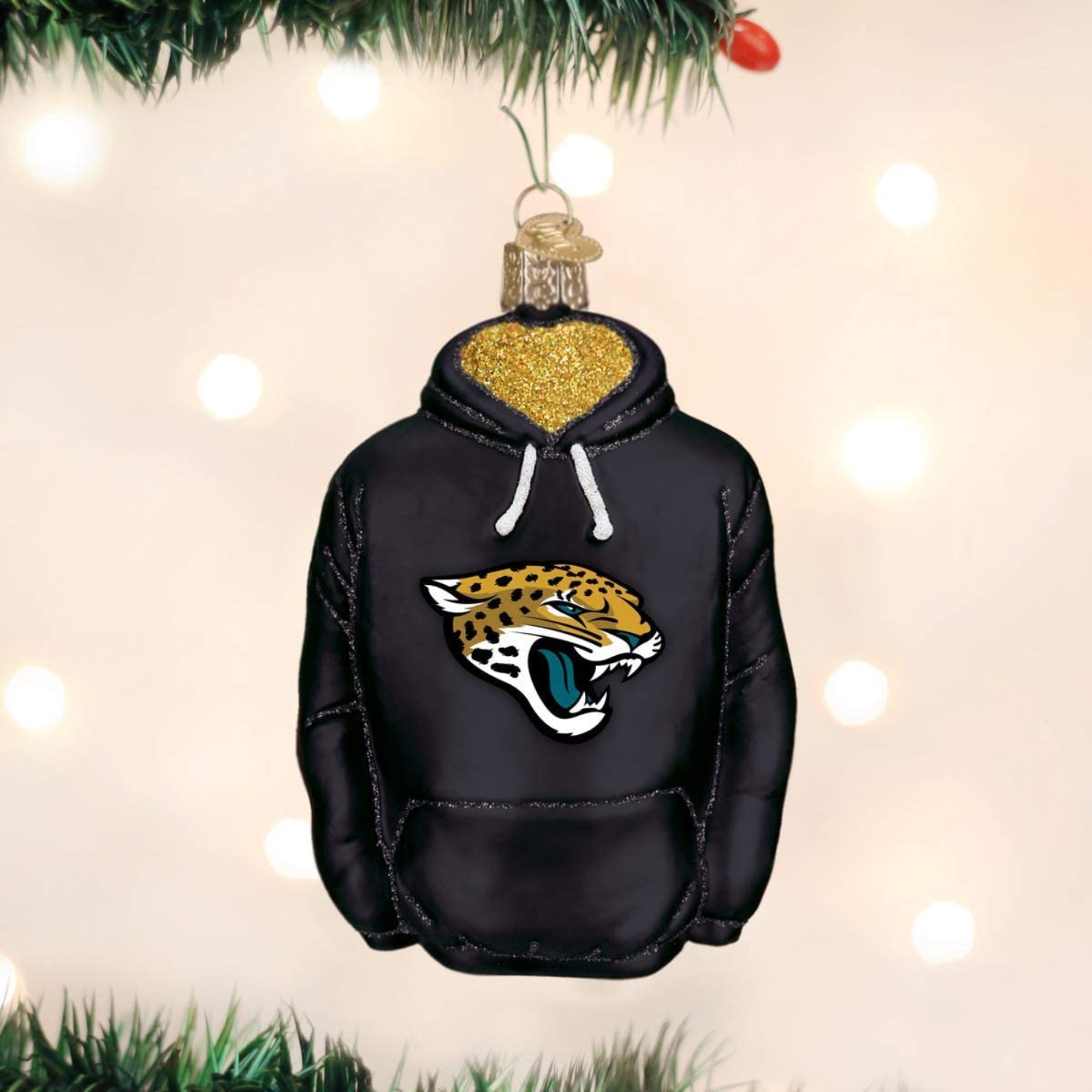Old World Christmas Blown Glass Ornament for Christmas Tree, Jacksonville Jaguars Hoodie