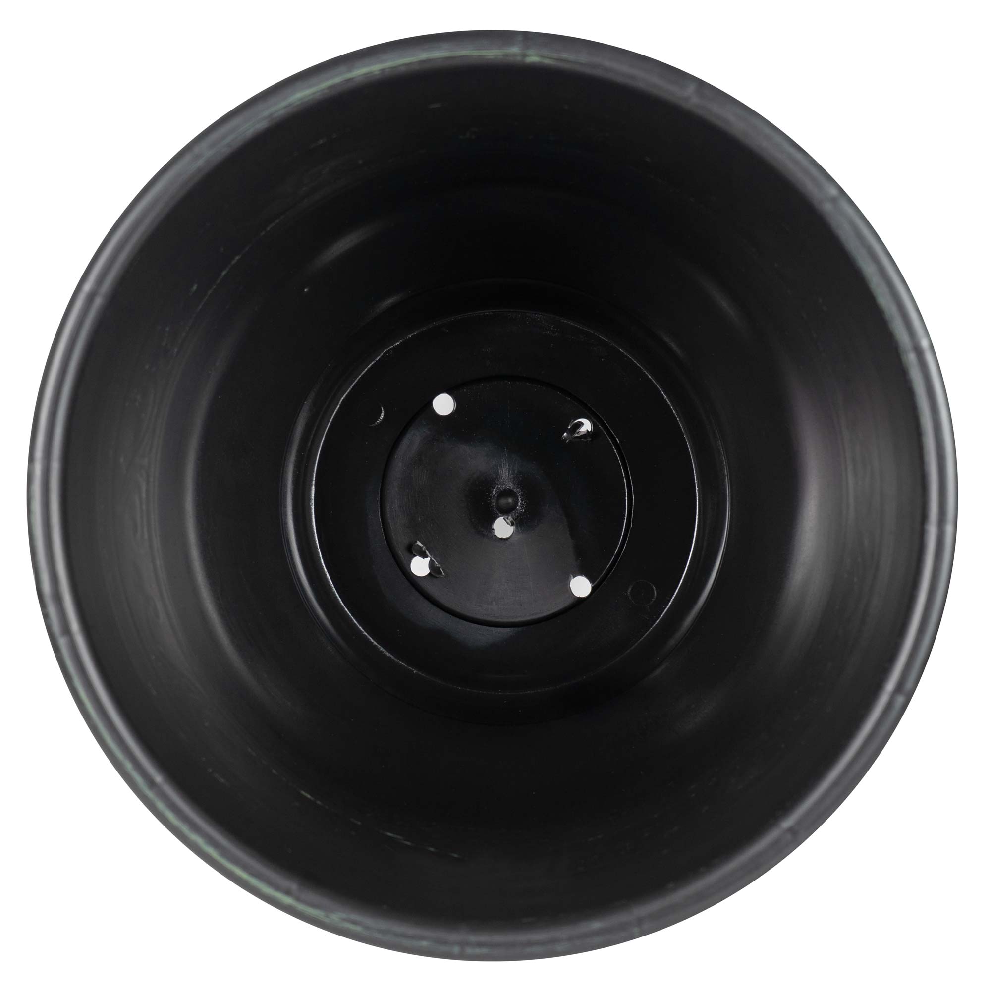 Garden Elements Plastic Indoor/Outdoor Round Tulip Banded Lightweight Planter with Drainage Holes, Durable and Versatile