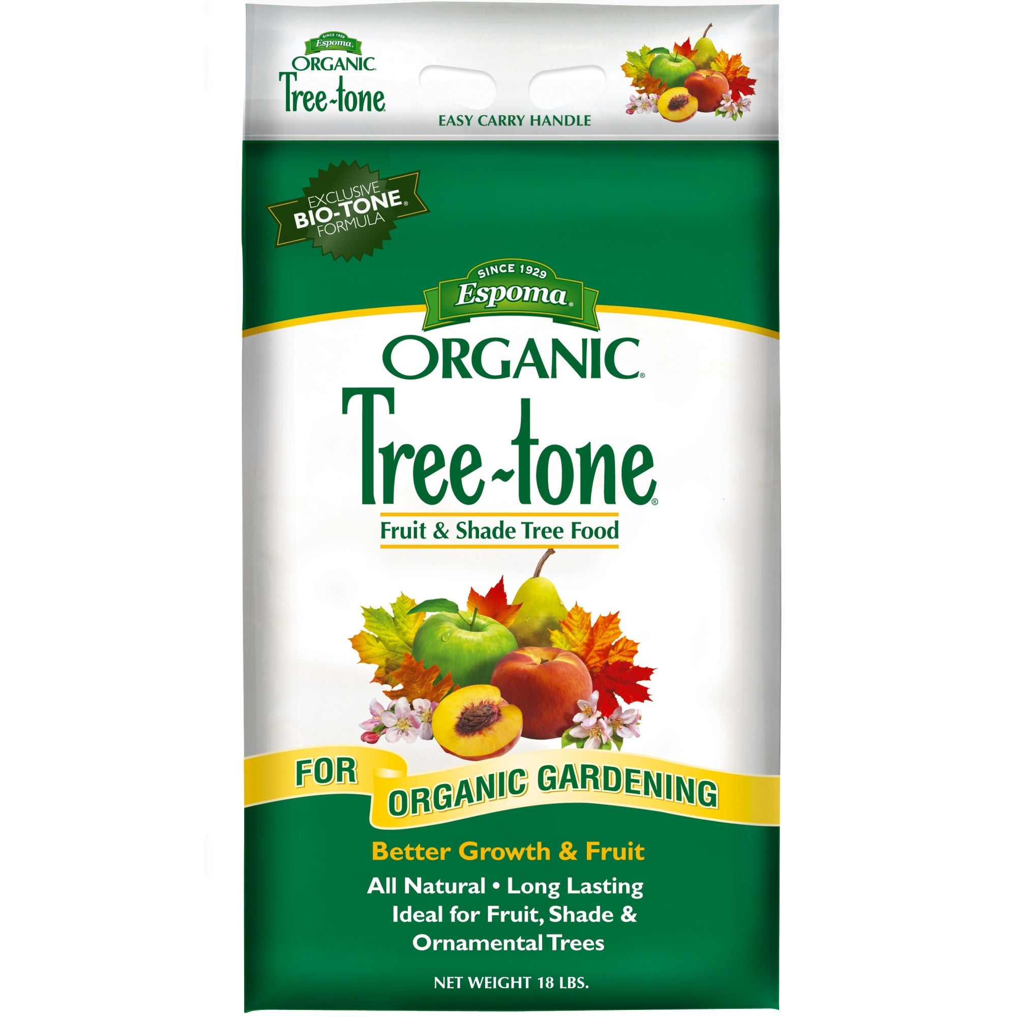 Espoma Organic Tree-tone 6-3-2 Fruit & Shade Tree Food for Organic Gardening, All Natural, Ideal for Fruit, Shade & Ornamental Trees