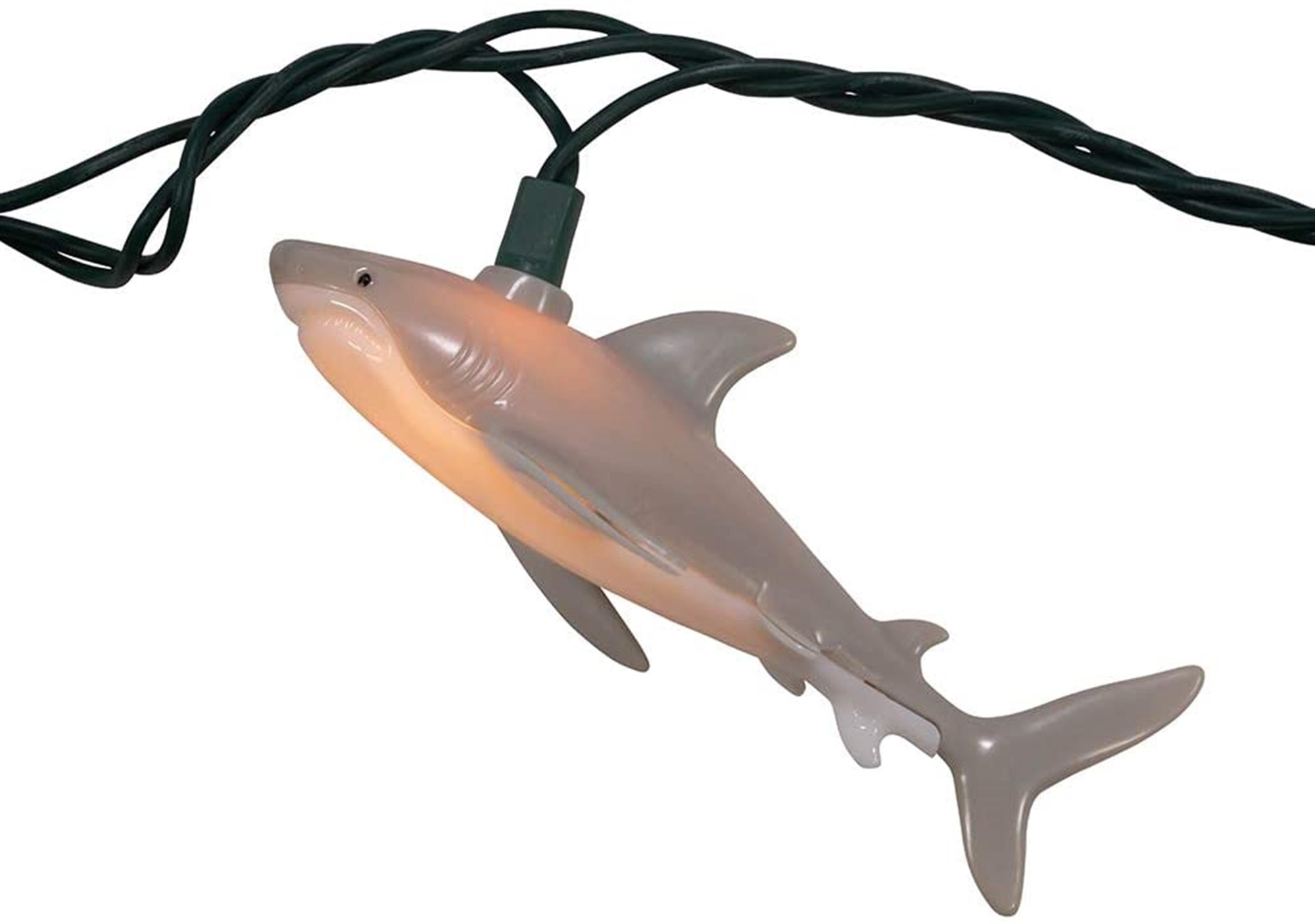 Kurt Adler Indoor/Outdoor Novelty String 10-Light Set, Sharks, 11.5'