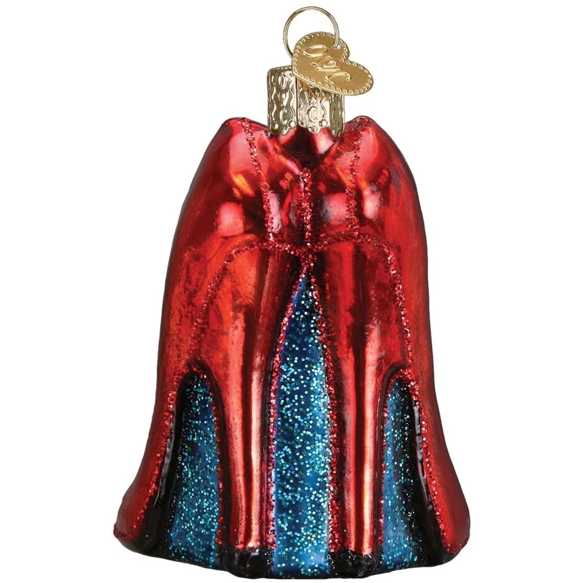 Old World Christmas Glass Blown Glamour Heels Ornament