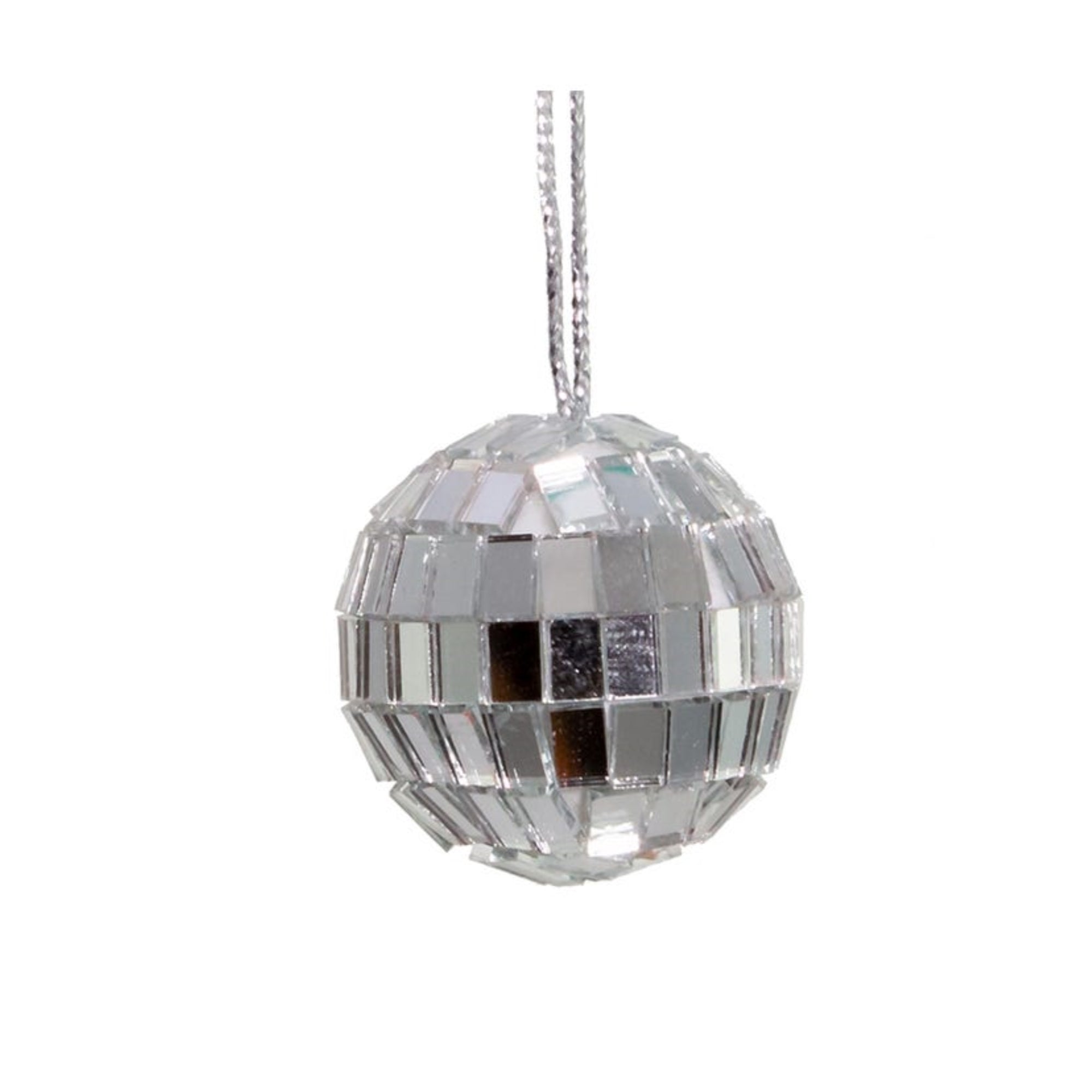 Kurt Adler Petite Treasures Glass Mirrored Disco Ball Ornament Set, 1.25" (12-Count)