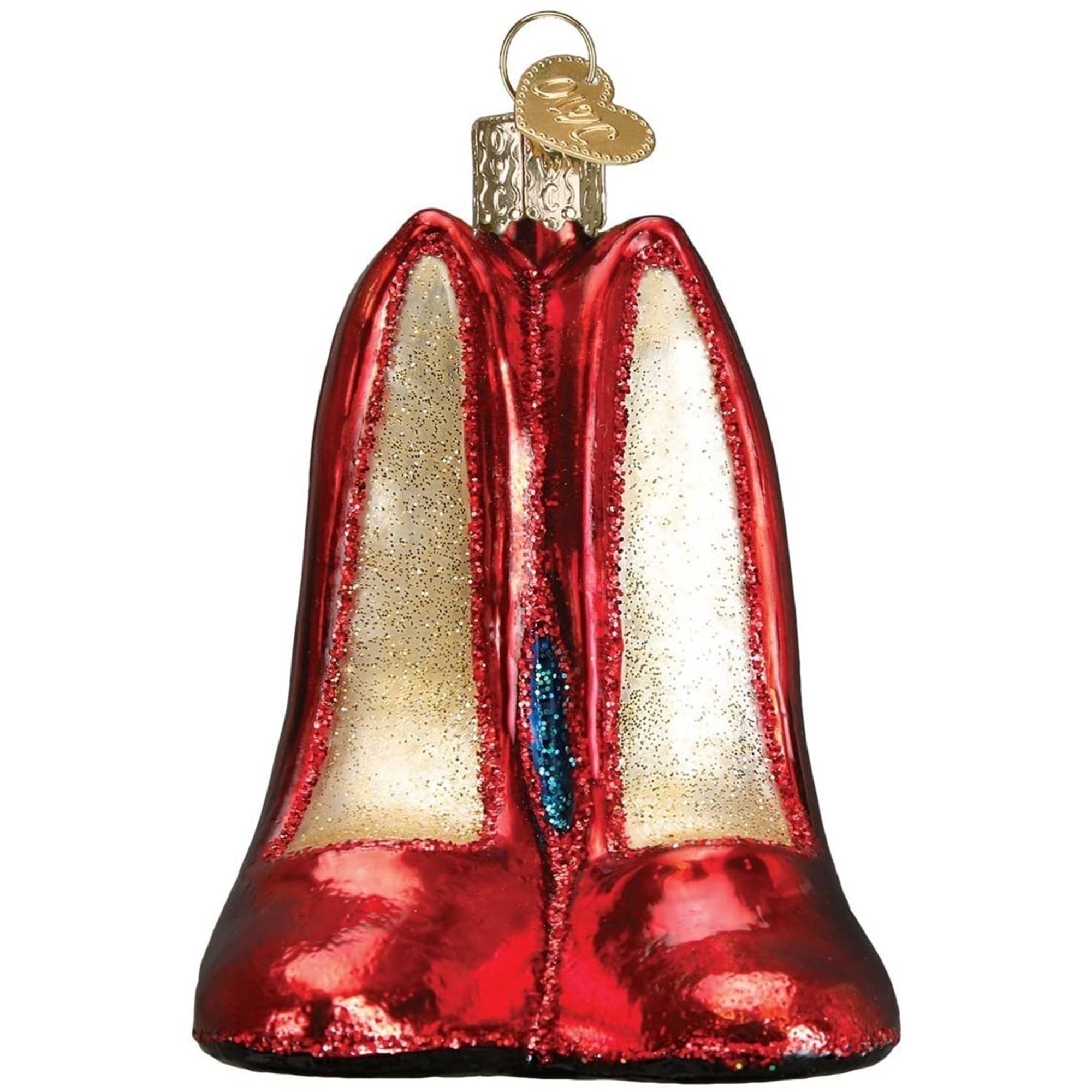 Old World Christmas Glass Blown Glamour Heels Ornament