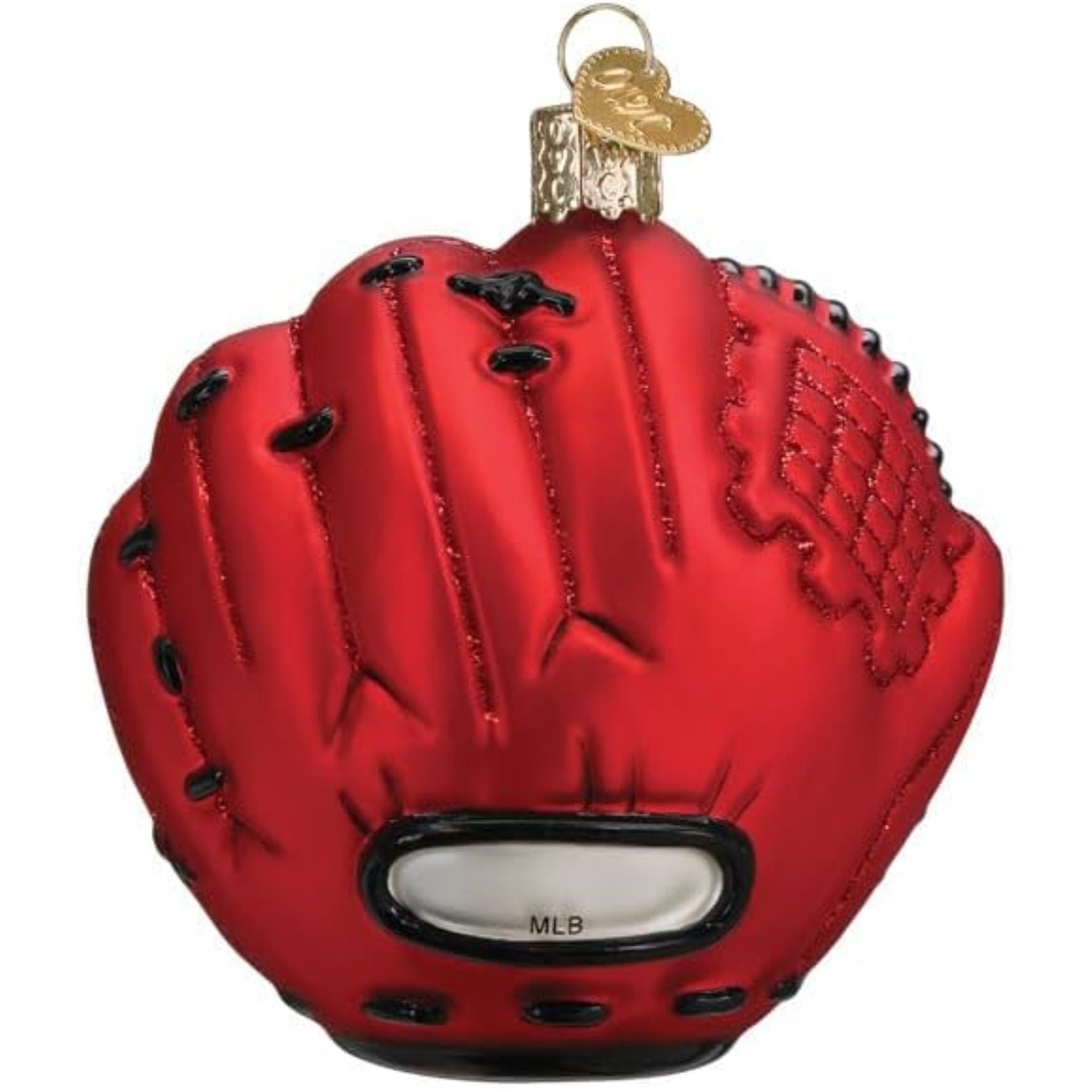 Old World Christmas Blown Glass Ornament for Christmas Tree, Cincinnati Reds Baseball Mitt (with OWC Gift Box)
