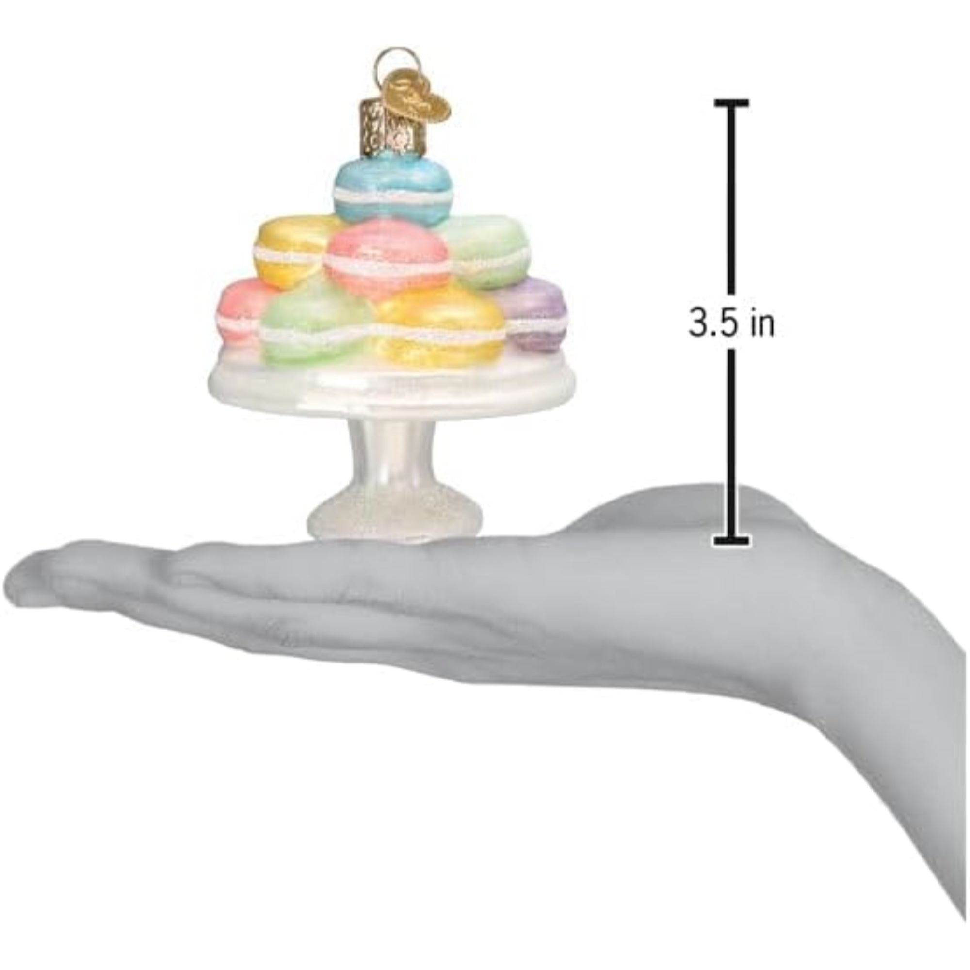 Old World Christmas Blown Glass Ornament for Christmas Tree, Fancy Macarons (with OWC Gift Box)