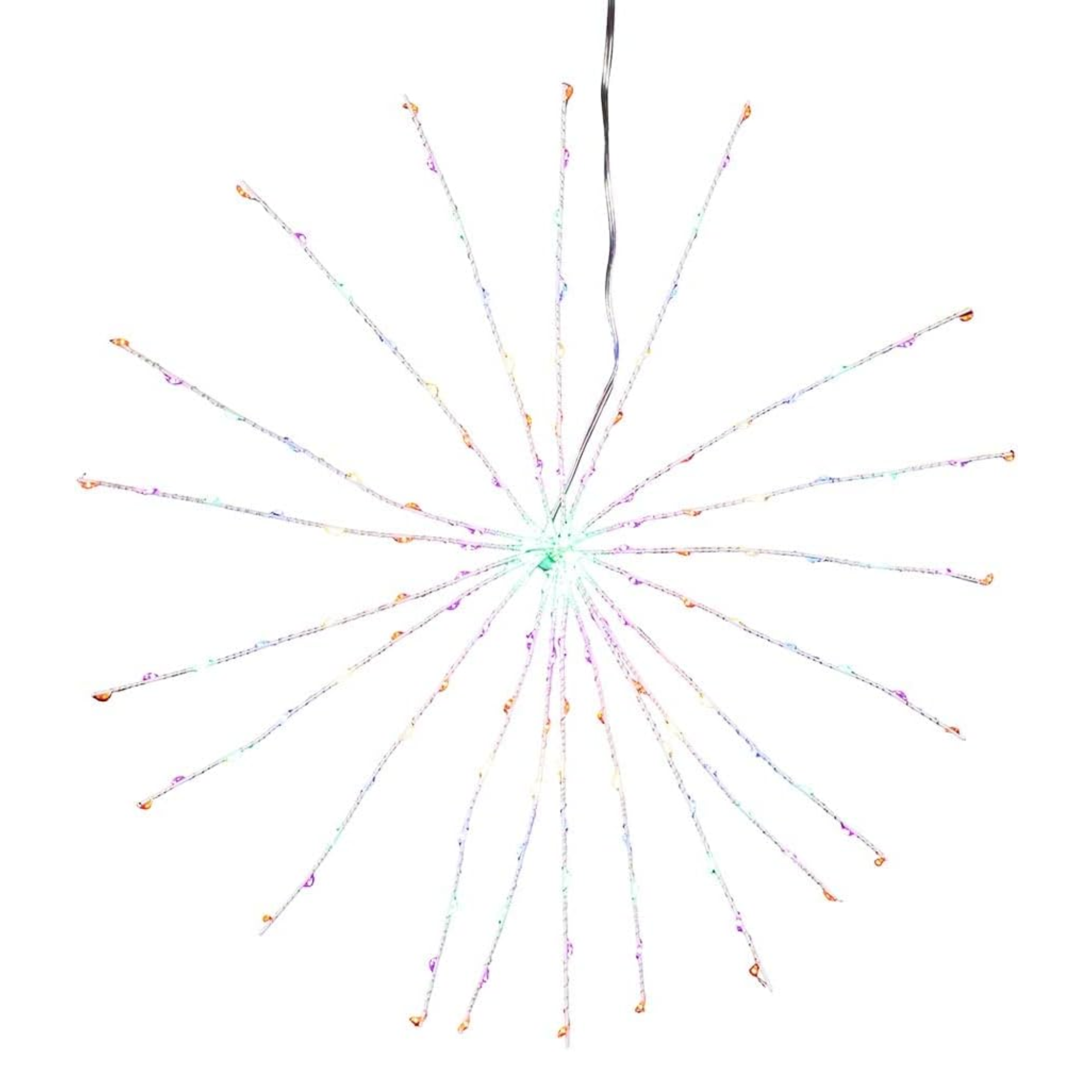 Kurt Adler Pre-Lit 3D Fairy Starburst Light, Multicolor, 16in