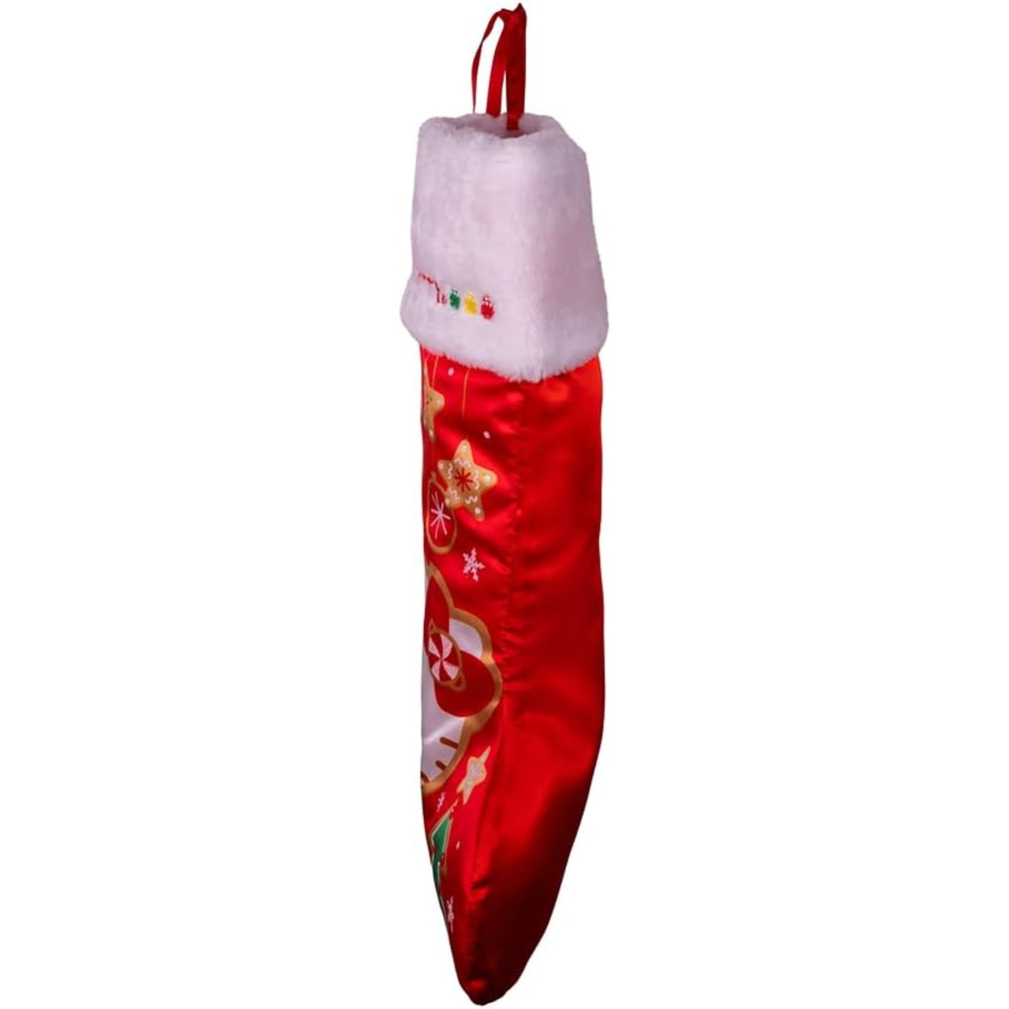 Kurt Adler Polyester Hello Kitty Printed Christmas Stocking with Cuff, 19"