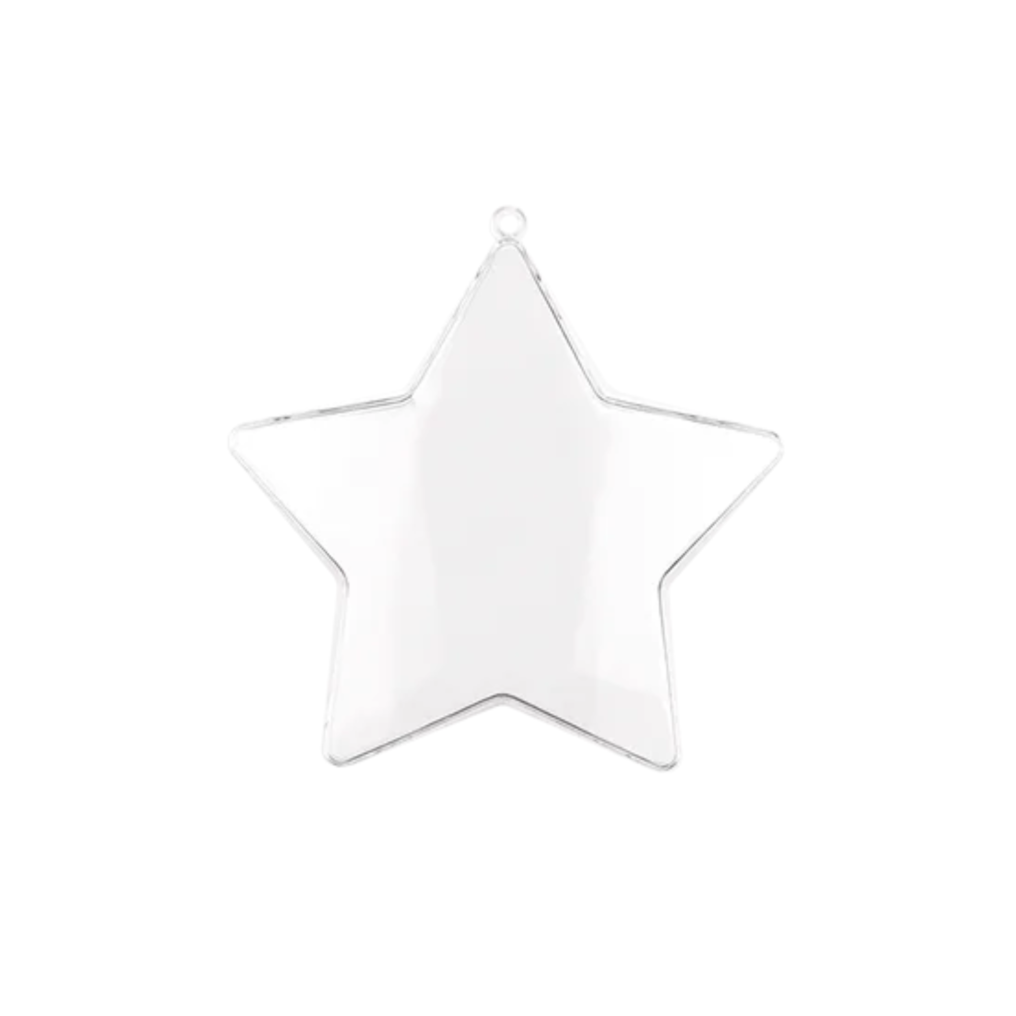 Tree Nest Bauble Plastic Star Hanging Christmas Tree Ornament, Clear