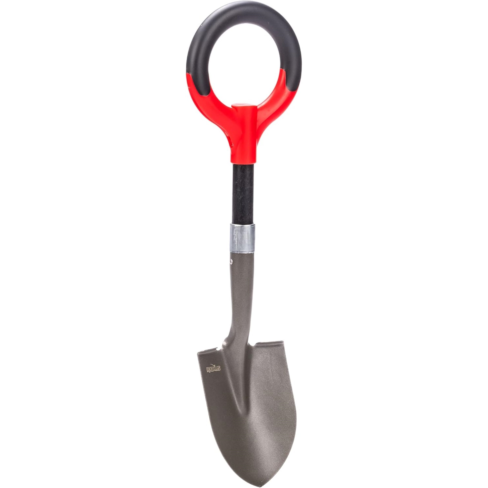 Radius Garden Mini-O Digger Steel Shovel, Red