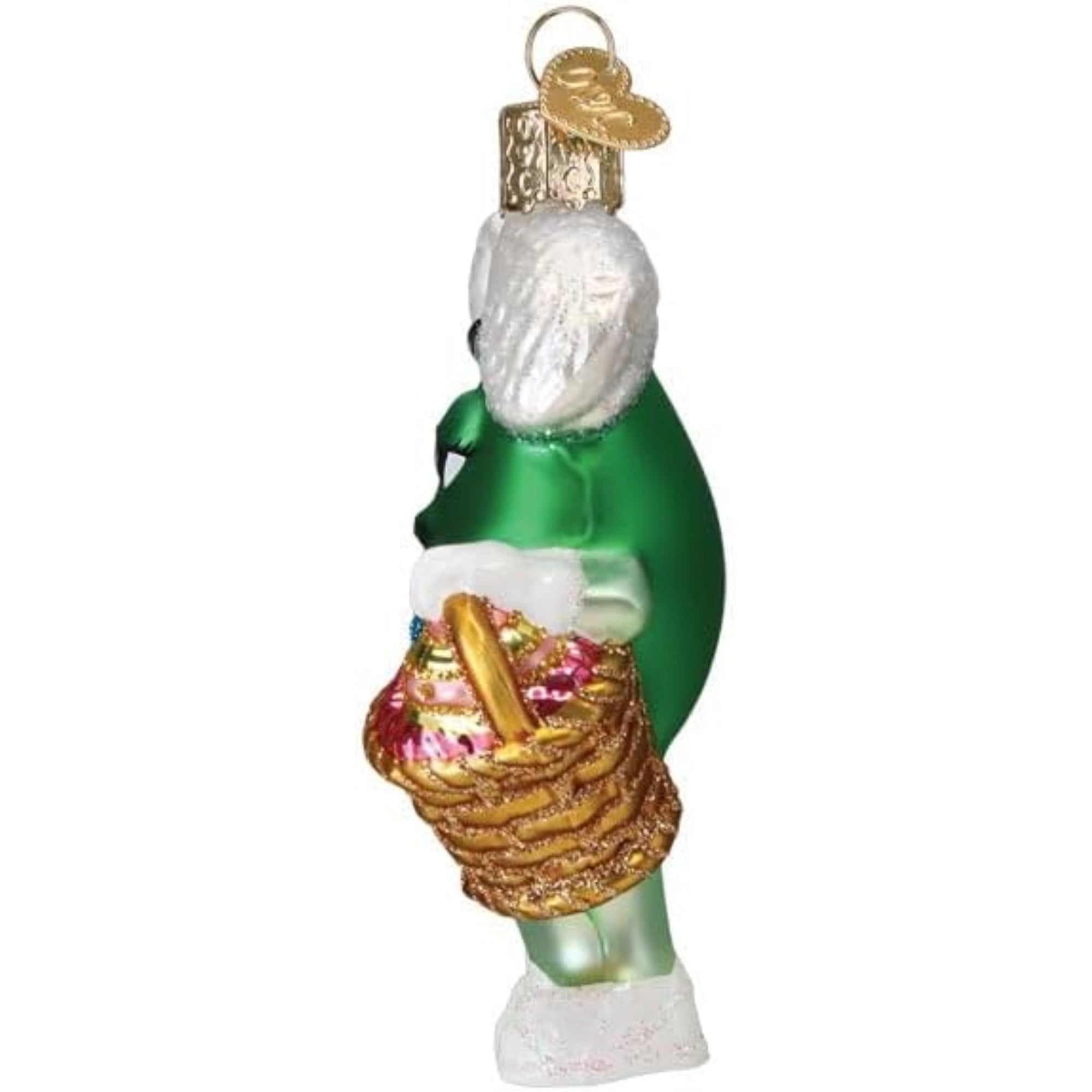 Old World Christmas Blown Glass Ornament for Christmas Tree, M&M'S Green Easter (with OWC Gift Box)