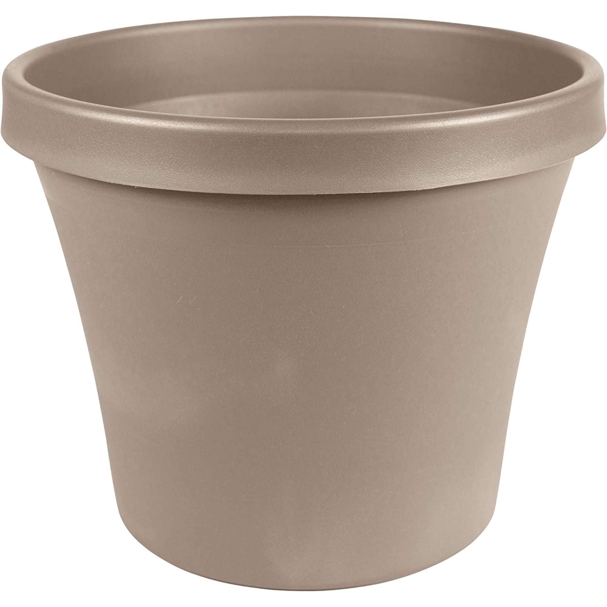Bloem Terra Plastic In/Outdoor Flower Pot Planter, Pebble Stone Color