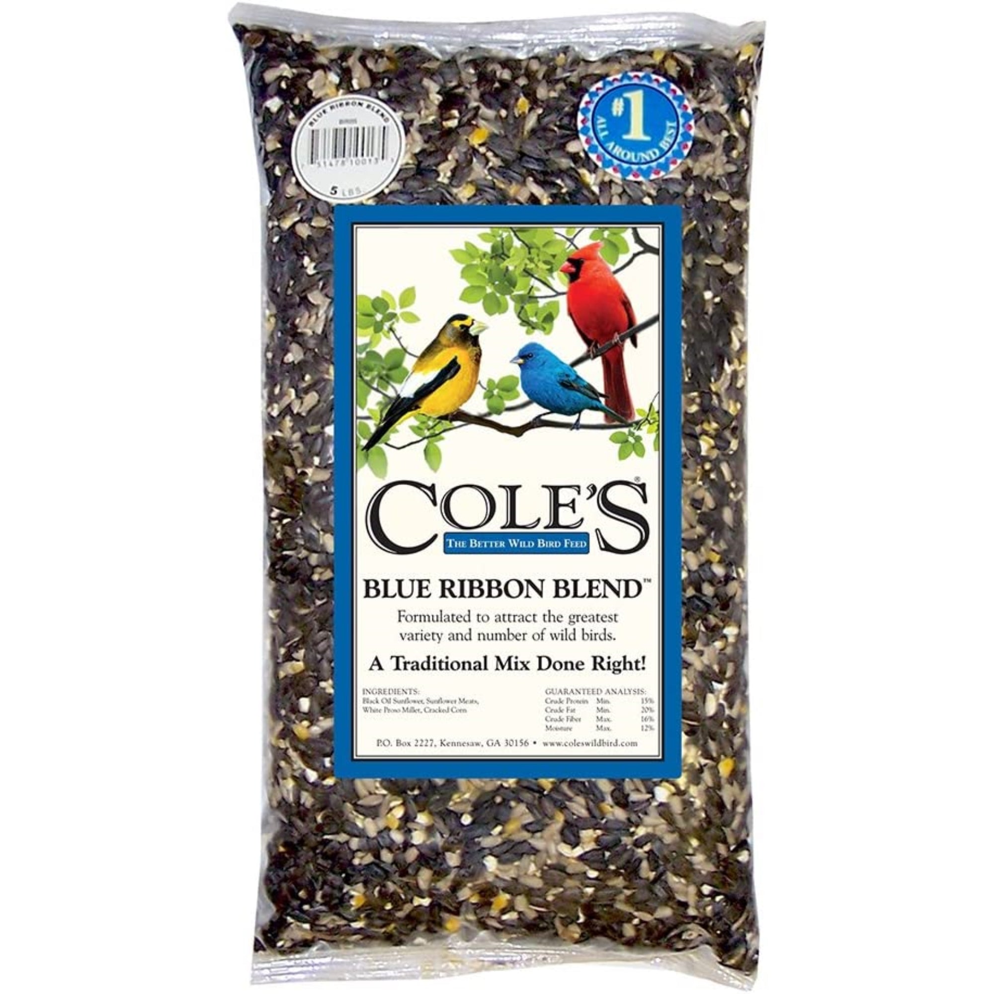 Cole’s Blue Ribbon All-Season Wild Bird Seed — Nut & Seed Blend