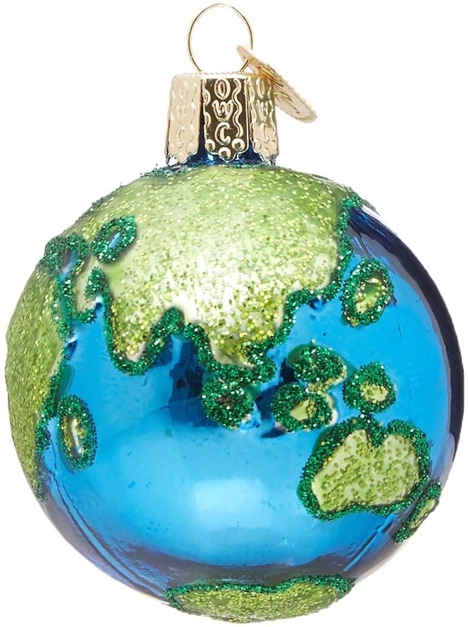 Old World Christmas Planet Earth Glass Blown Ornament