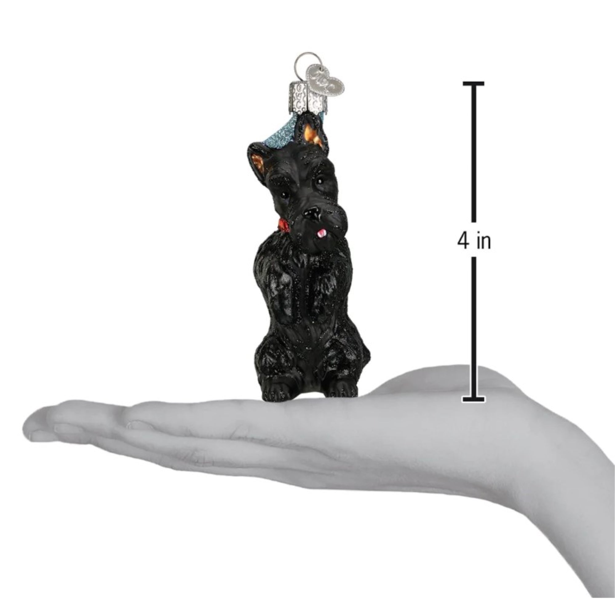 Old World Christmas Glass Blown Scottish Terrier Ornament