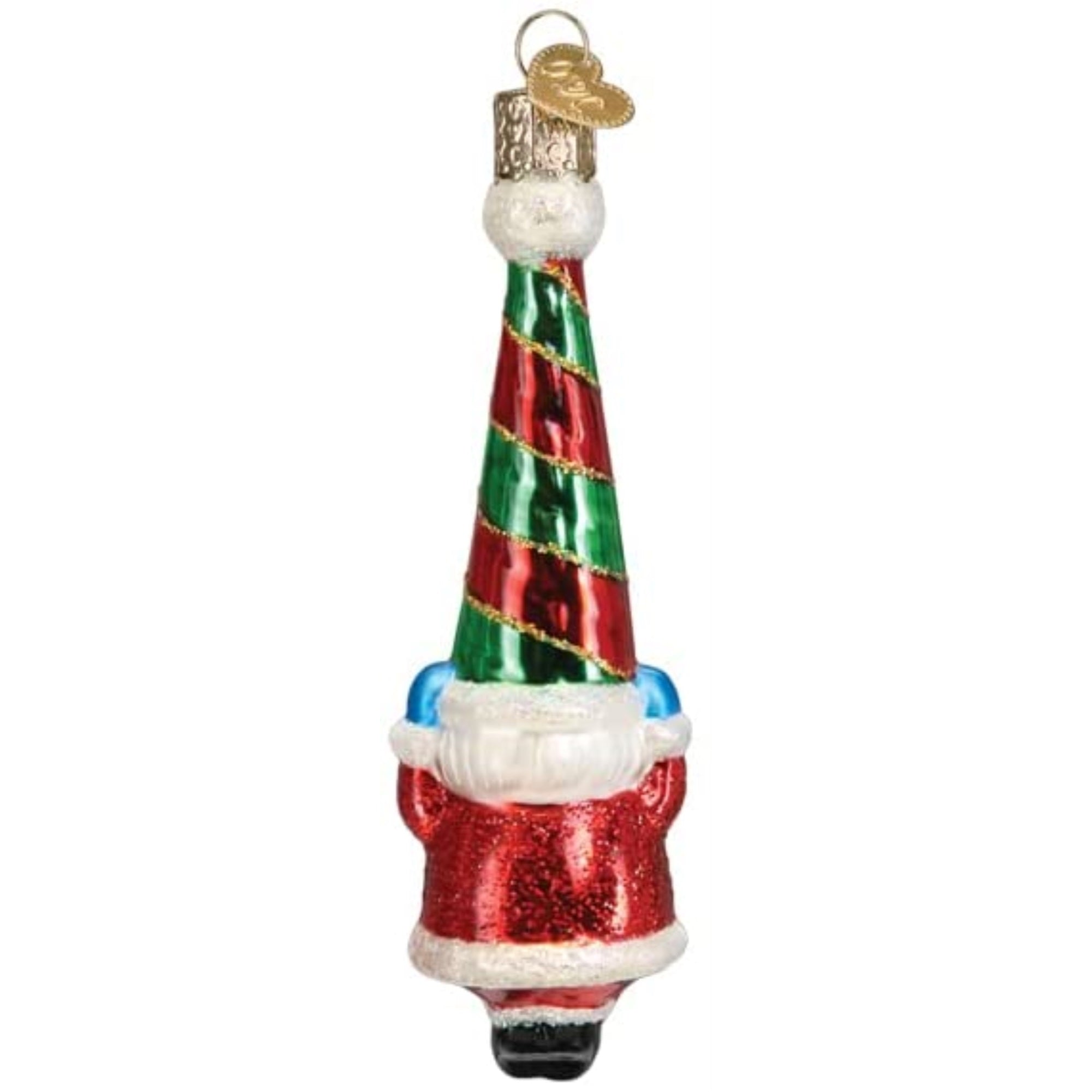 Old World Christmas Blown Glass Christmas Ornament, 2022 Happy Santa