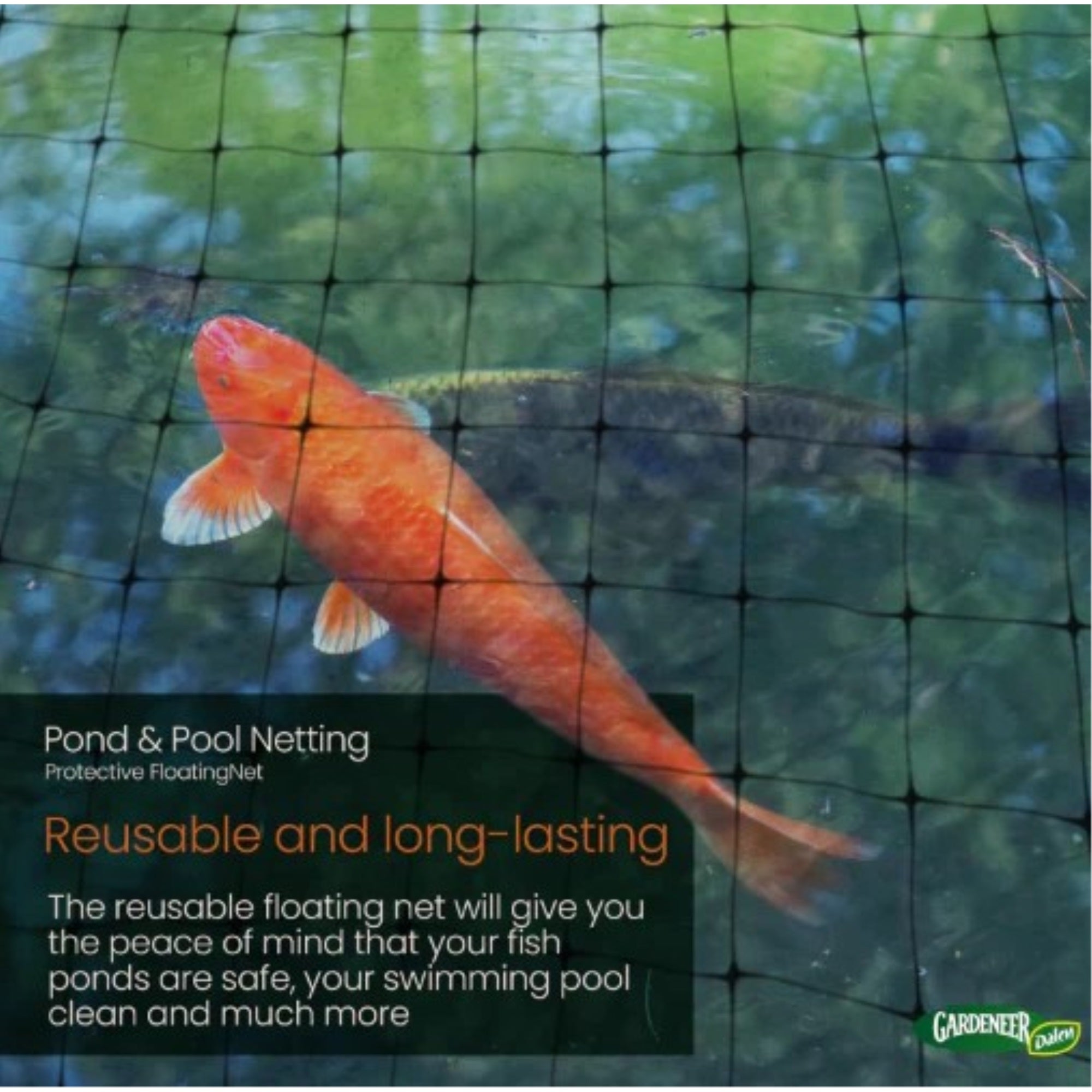Dalen Pond and Pool Mesh Protective Netting, 28' x 45'