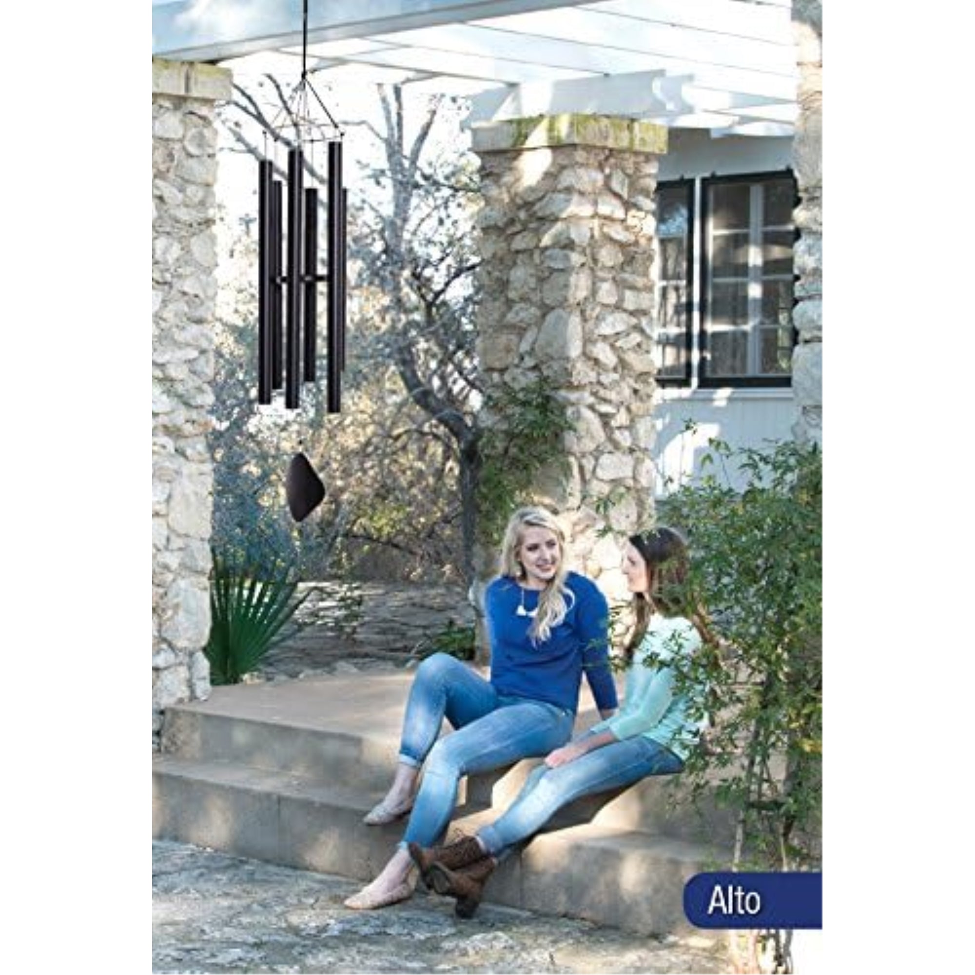 Music of the Spheres Pentatonic Alto, Medium Handcrafted, Precision Tuned, Weather Resistant Unique Outdoor Wind Chime, 50"