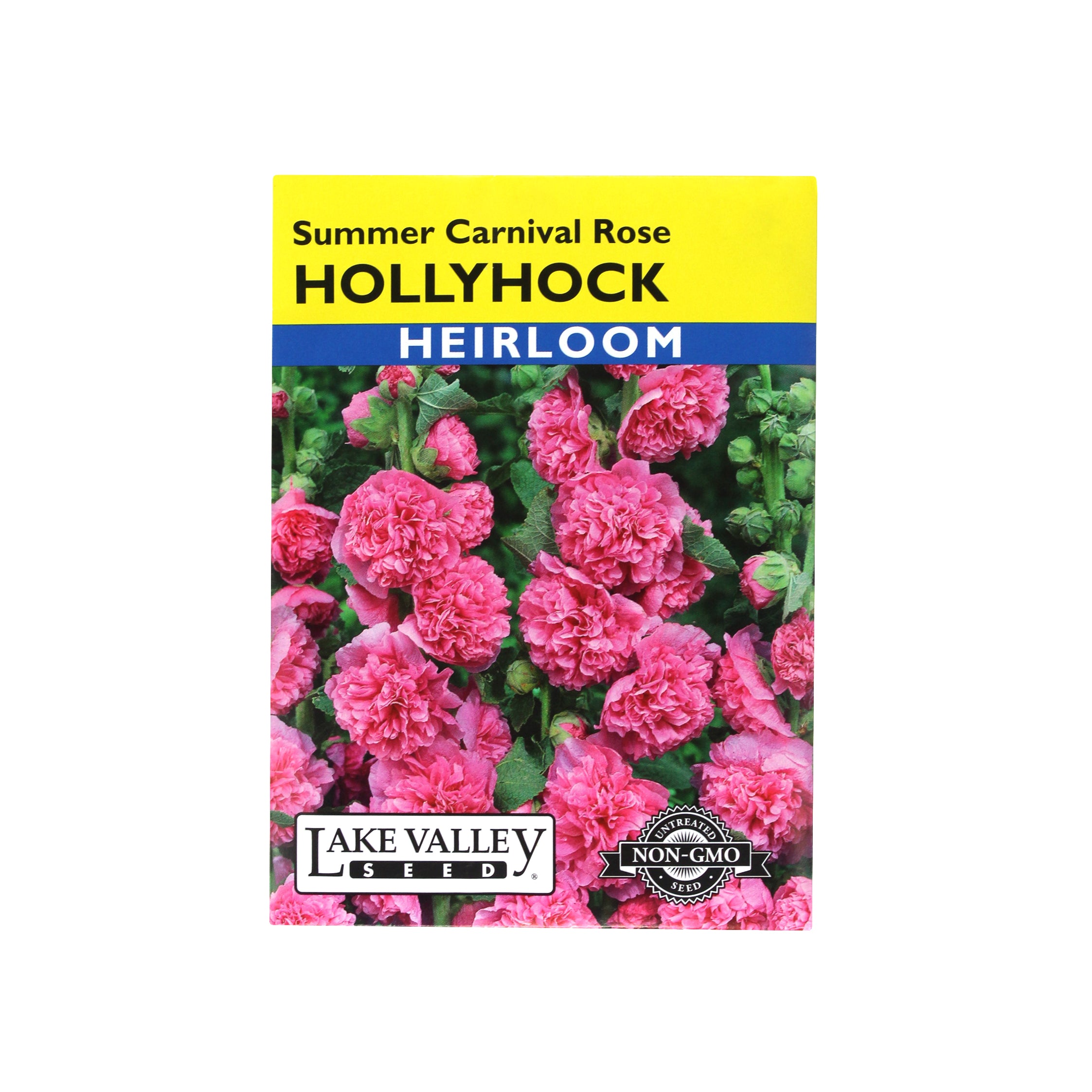 Lake Valley Seed Summer Carnival Rose Heirloom Hollyhock Flower, 0.50g
