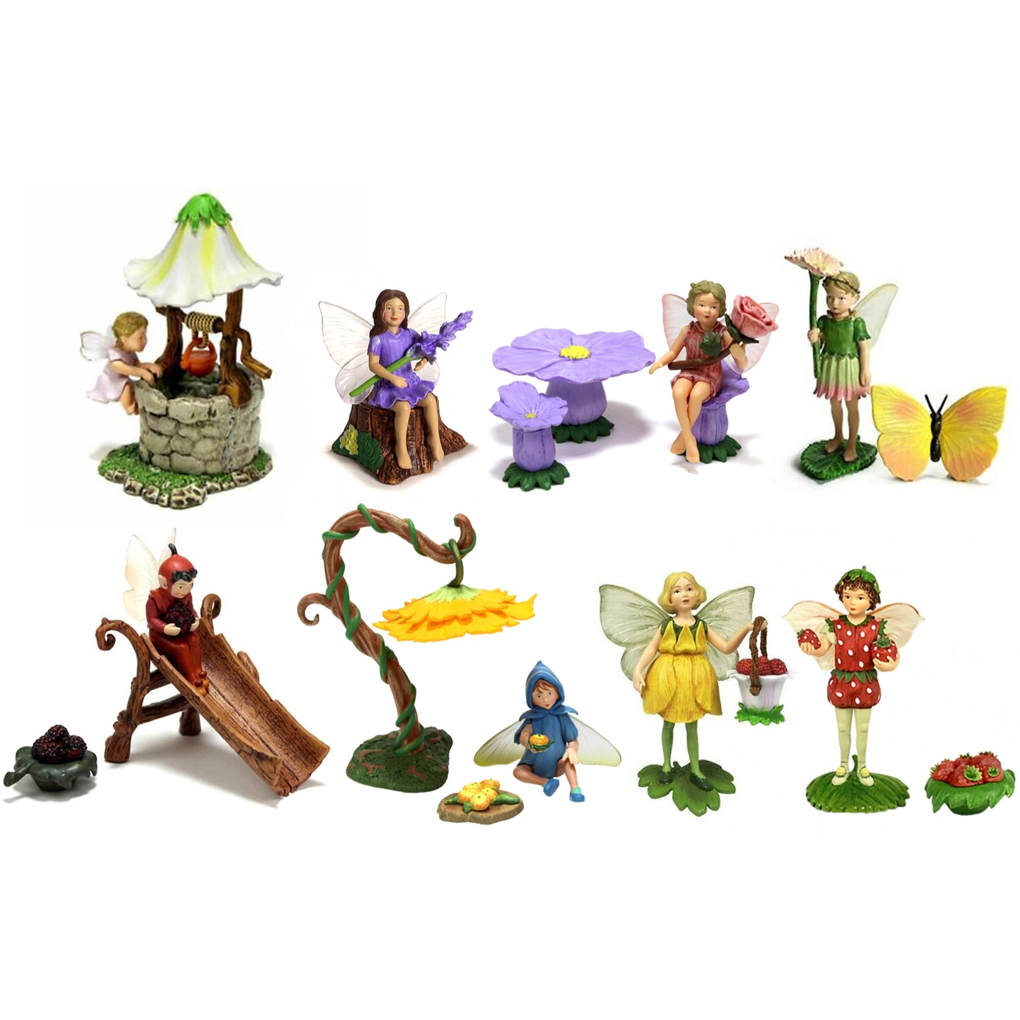 Flower Fairy Secret Garden Fairy Kit (Set of 8 Fairies)