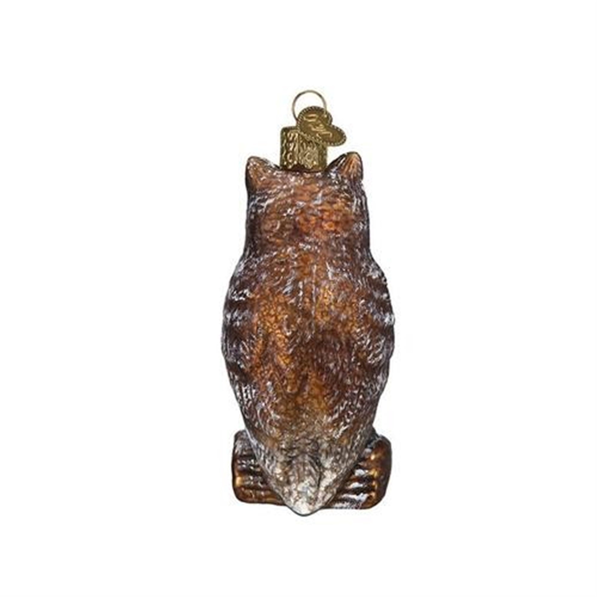 Old World Christmas Glass Blown Ornament, Vintage Wise Old Owl (#51003)