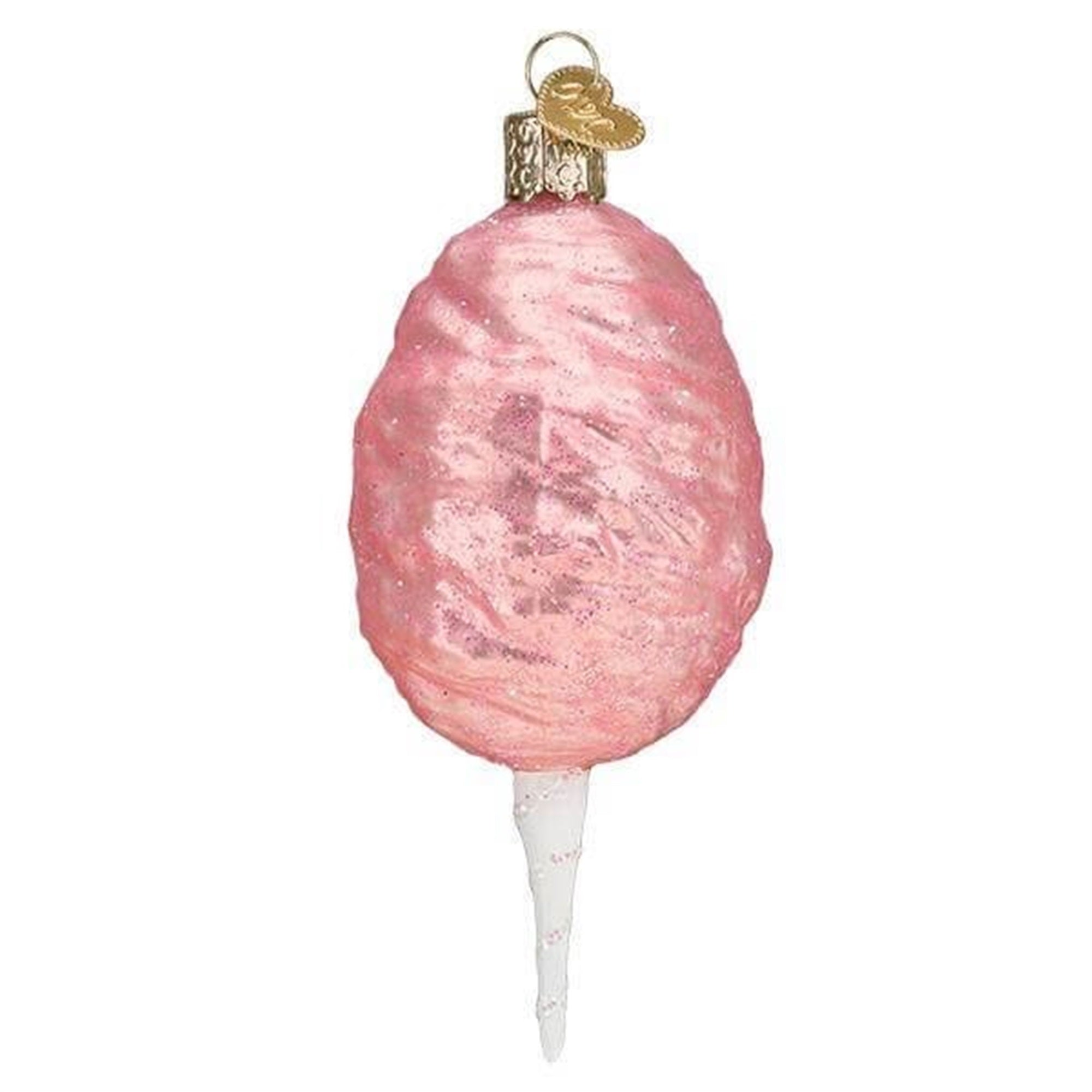 Old World Christmas Glass Blown Cotton Candy Ornament