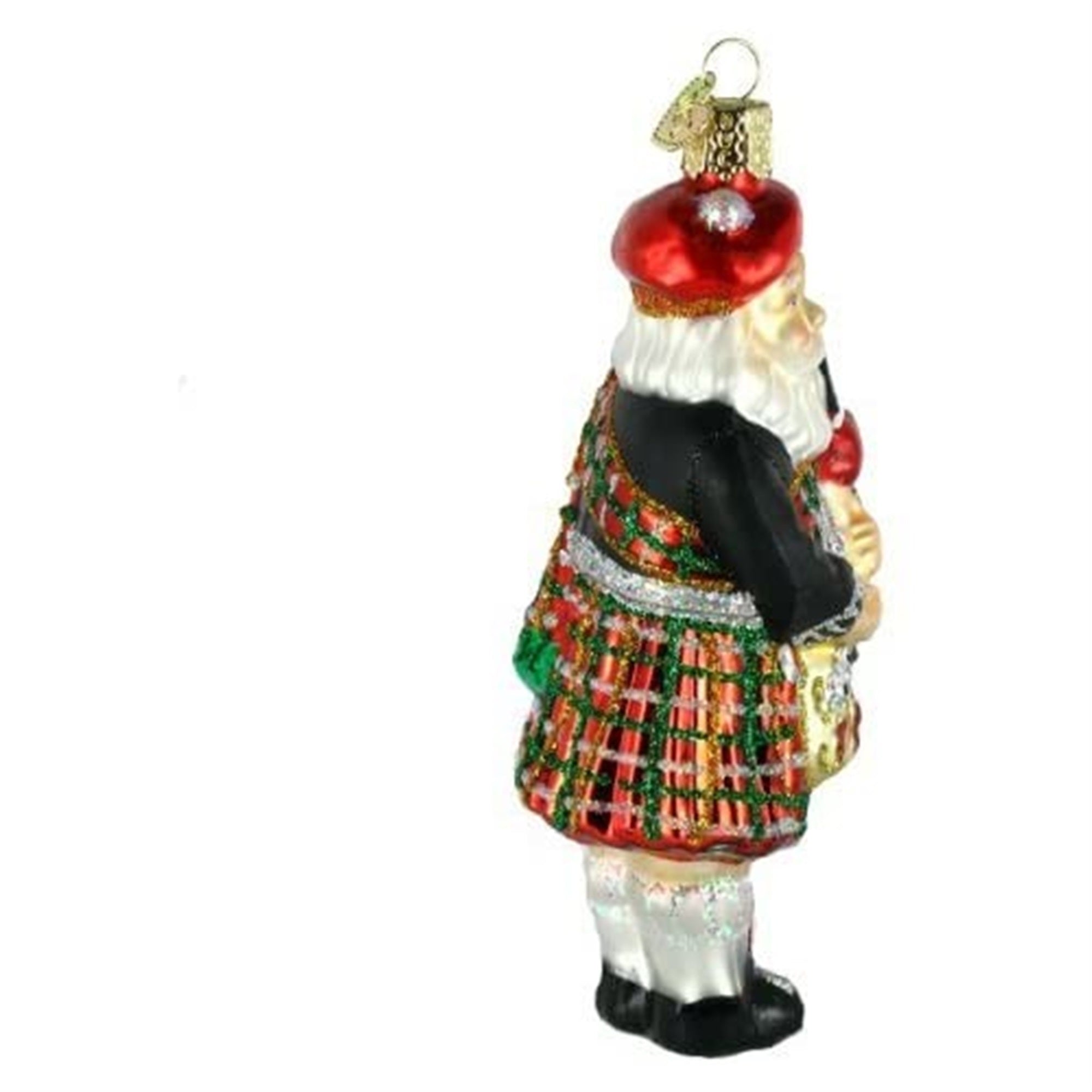 Old World Christmas Highland Santa Glass Blown Ornament