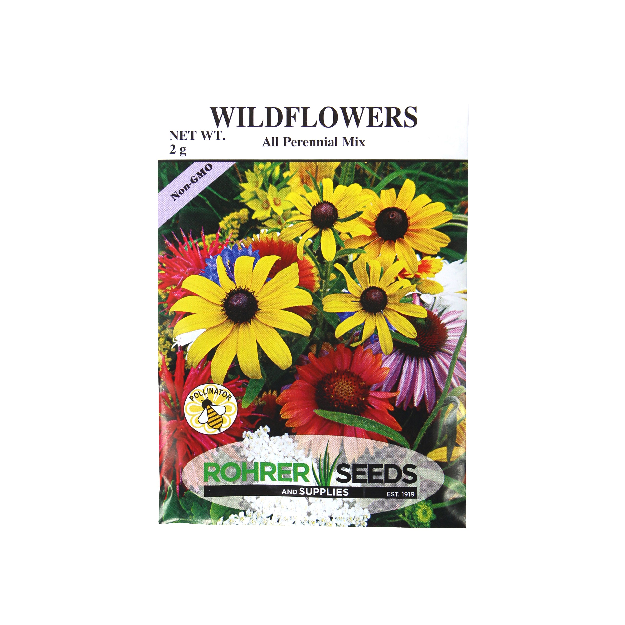 Rohrer Seeds All Perennial Wildflower Mix, 2gm (Approx 600 Seeds/Packet)