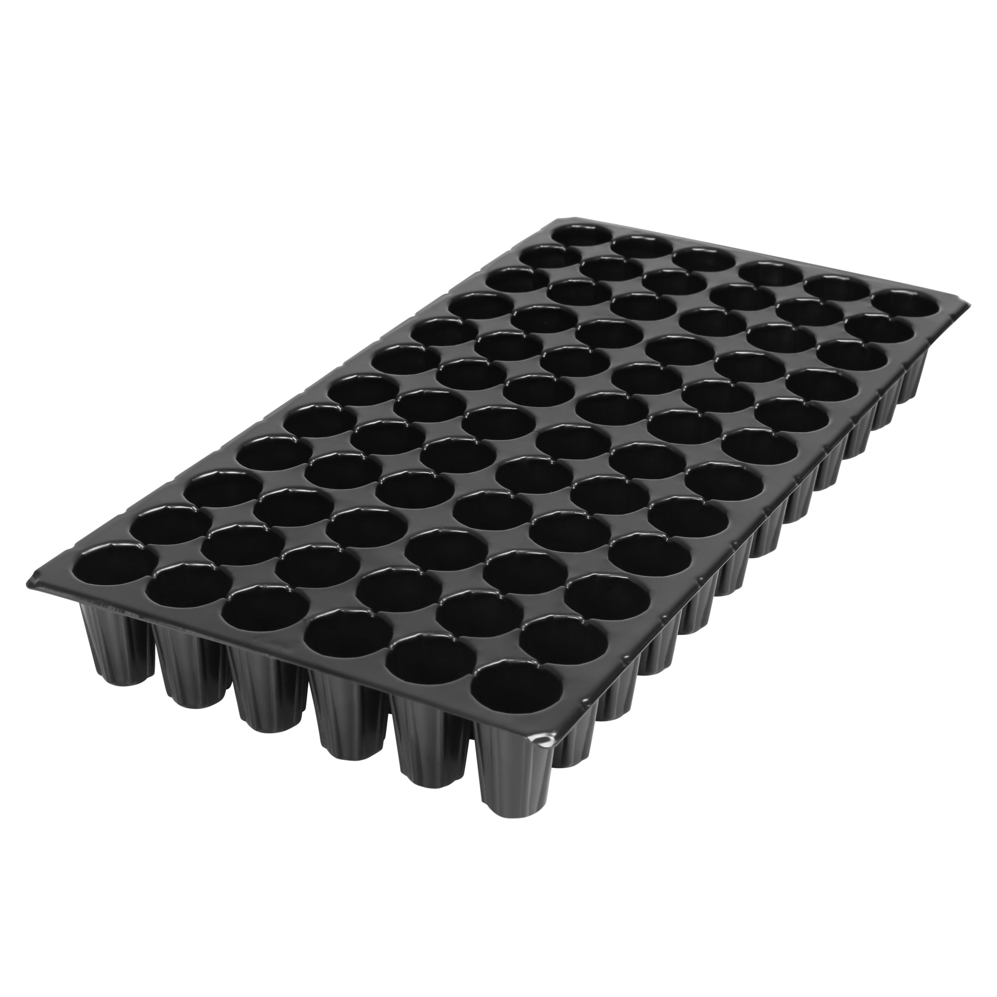 Sunpack 21"x11" 72-Cell Extra Strength Round Insert, for Greenhouses, Gardening, and Seedlings, Black, Fits 10"x20" Trays