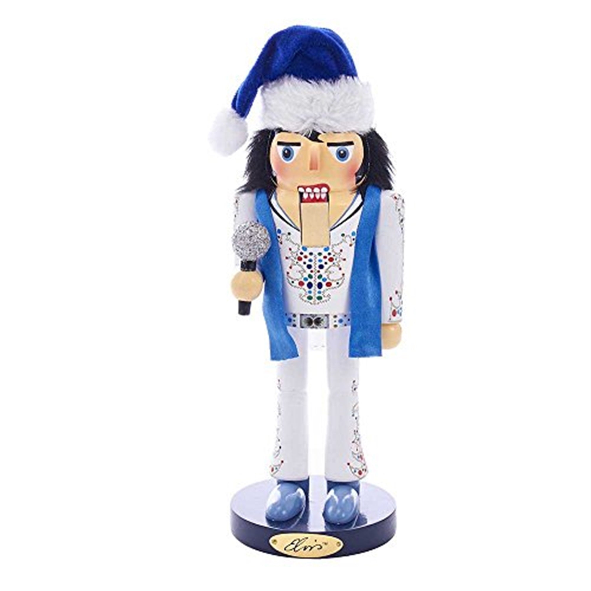 Kurt Adler Nutcracker Collection, Elvis King of Spades Nutcracker, 11"